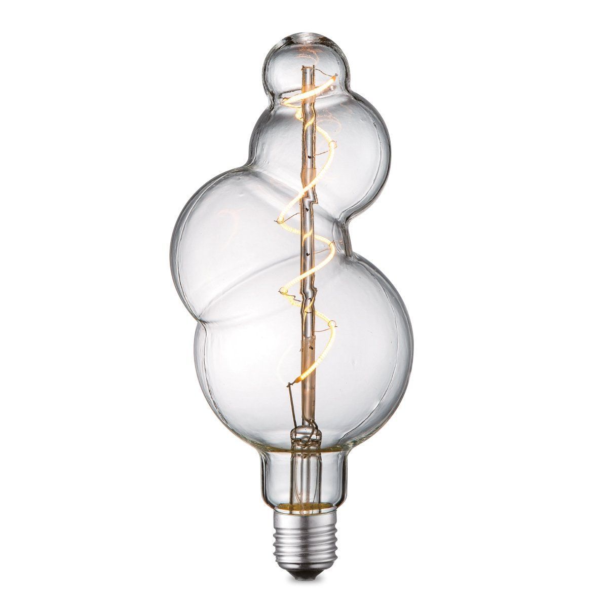 Edison Vintage LED Bubbel – 4 W dimbare warm‑wit lamp in retro spiraalvorm