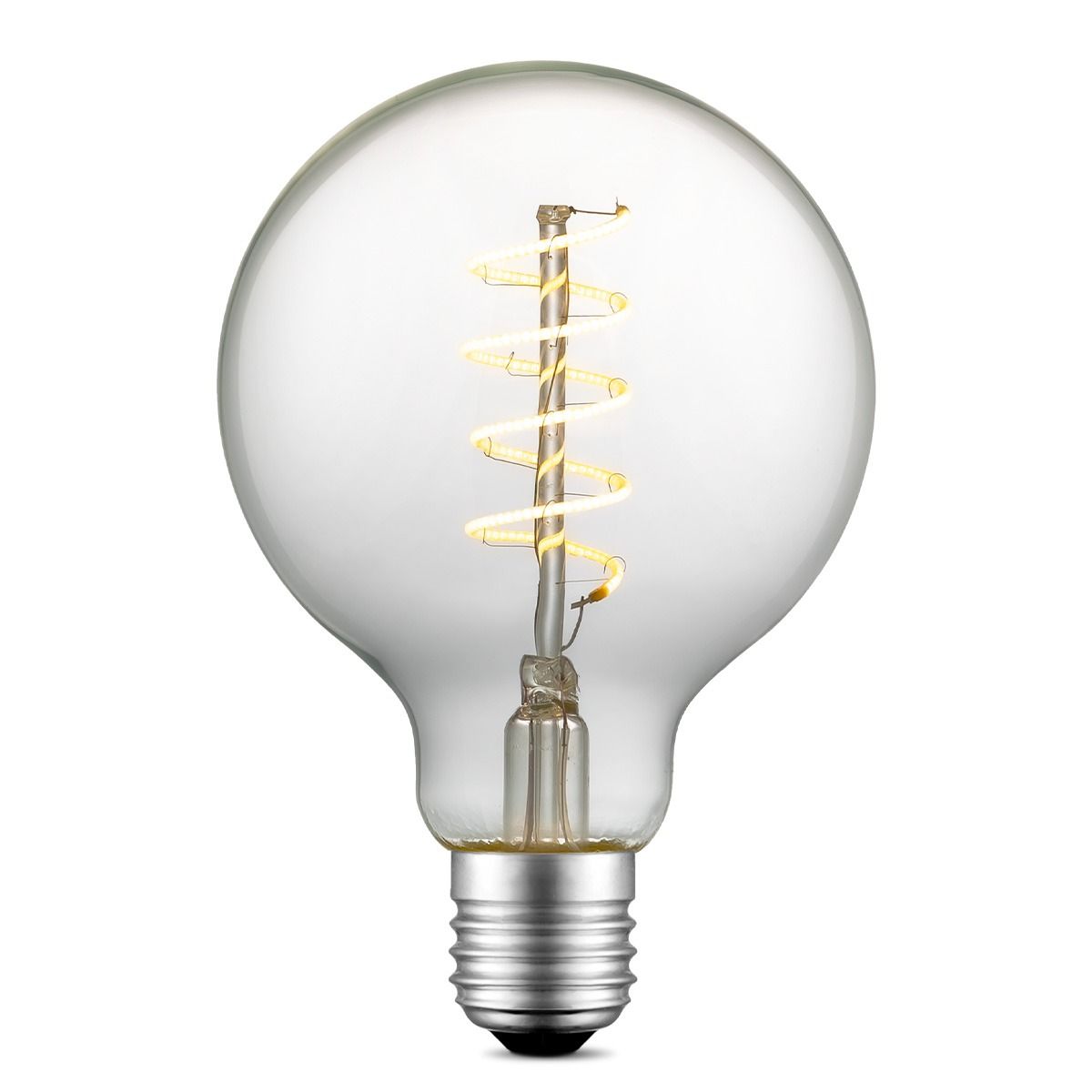 Edison Vintage LED filament lamp G95 Spiraal – warme retro gloed voor elke ruimte