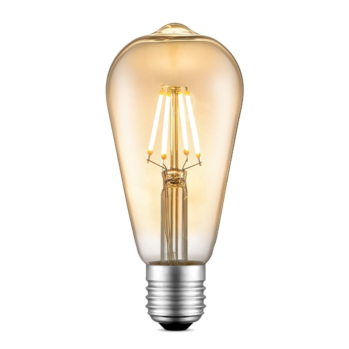 Edison Vintage LED Filament Lamp – Retro‑Charmante Drop in Amber