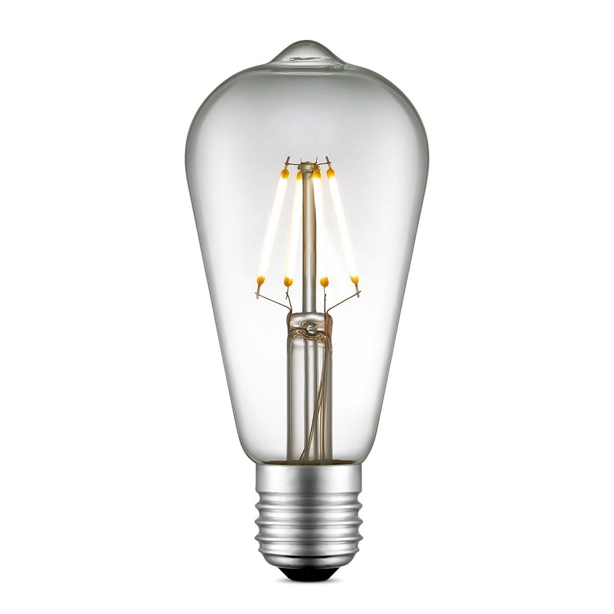 Edison Vintage LED filamentlamp Drop – Retro E27 4W, warm wit & dimbaar