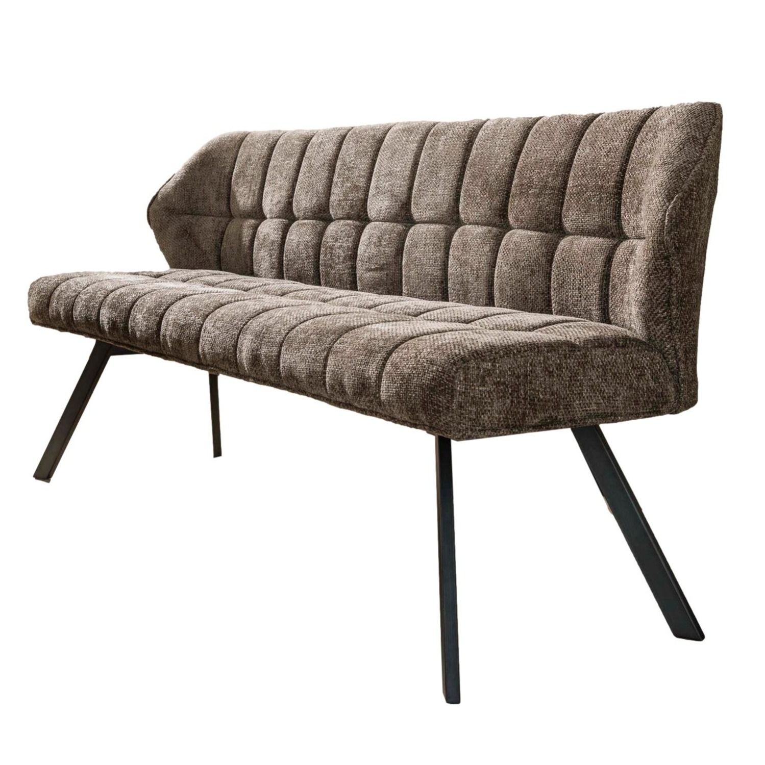 Eetkamerbank Raster 180 cm – eigentijdse stijl in hoven taupe