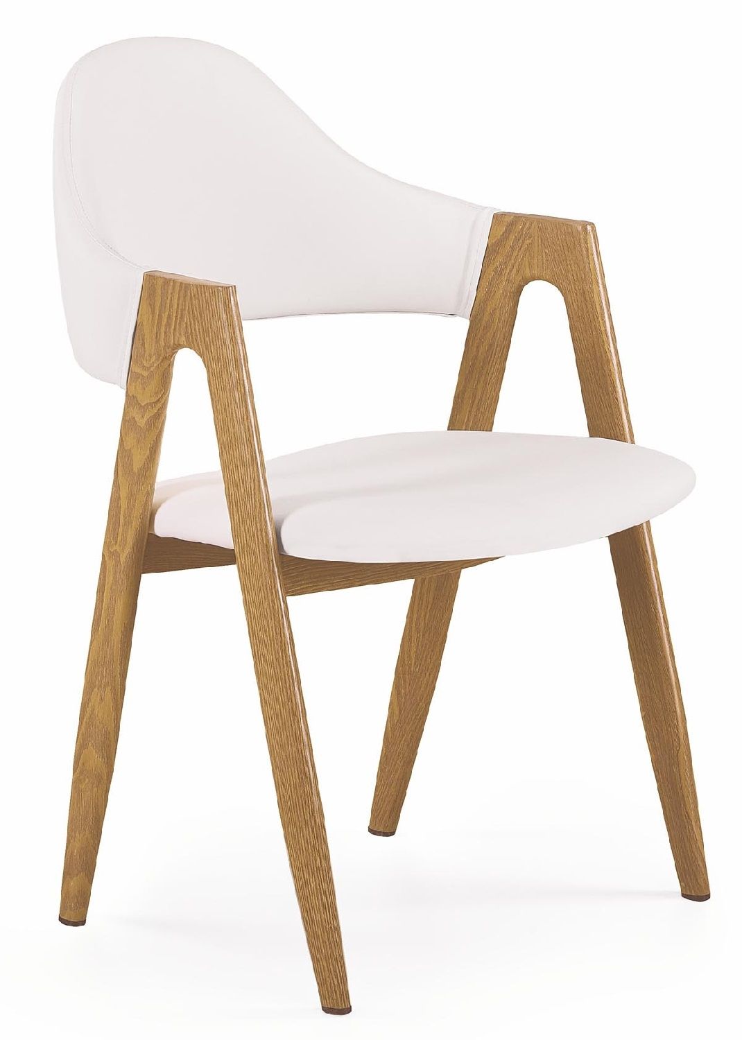 Eetkamerstoel Seta – Strakke witte eetstoel van Home Style