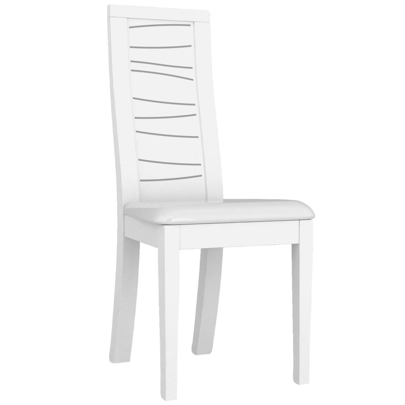 Eetkamerstoel Spirit – luxe set van 2 in hoogglans wit