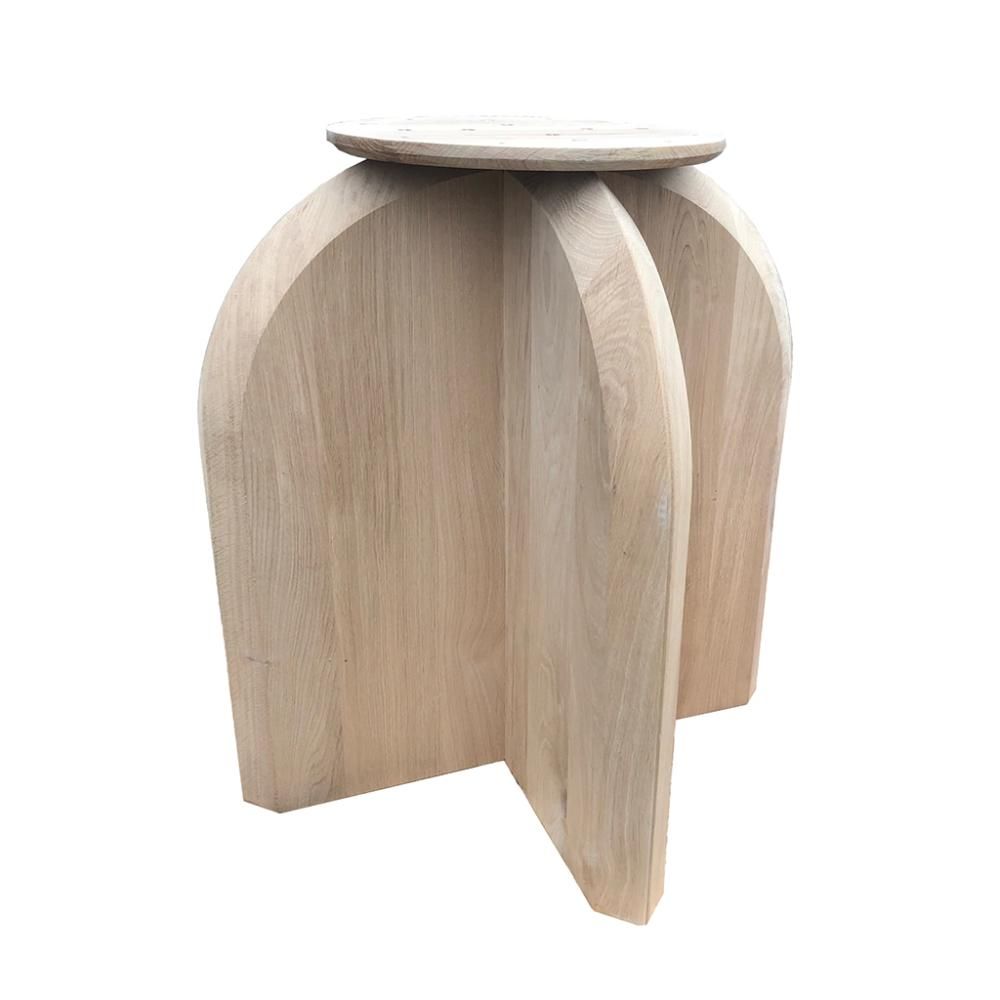 Eiken onderstel 72 × 72 cm – robuuste meubelpoten van Furniture Legs Europe