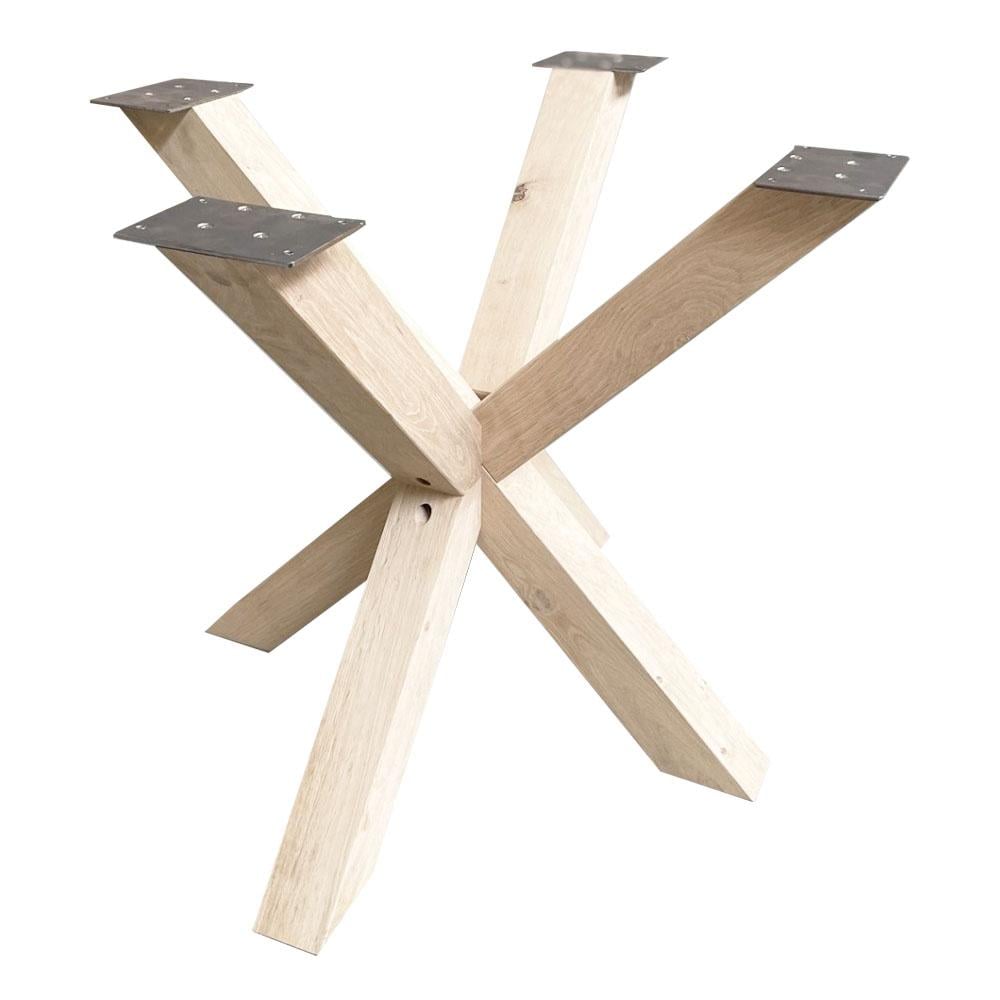 Eiken spinpoot 75×75 cm – Stijlvolle en robuuste basis voor elk meubel