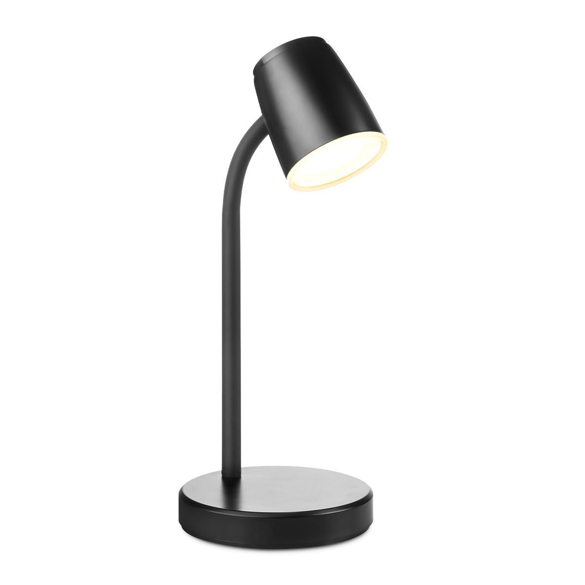 Elbo – Zwarte LED‑bureaulamp voor flexibel werken en studeren