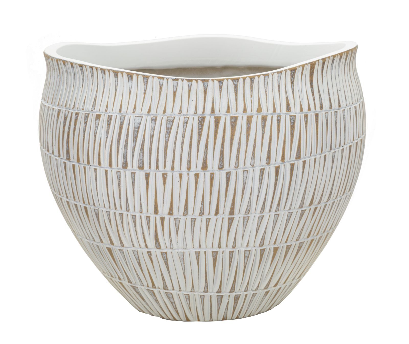 Elegant cachepot Stiky – ronde pot Ø 30,5 × 24,5 cm van Mauro Ferretti