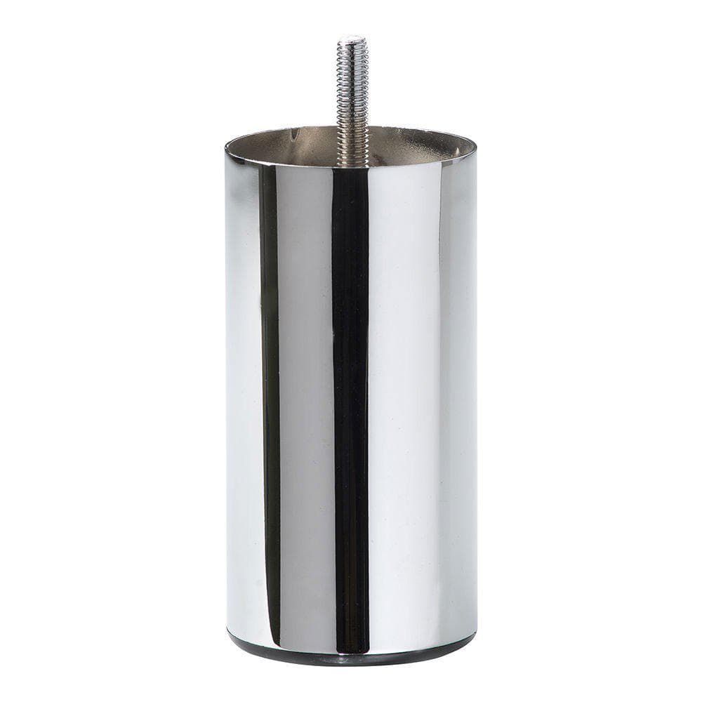 Elegant chroom meubelpoot – ronde staalkap, Ø 6 cm, 12 cm hoog (M8)