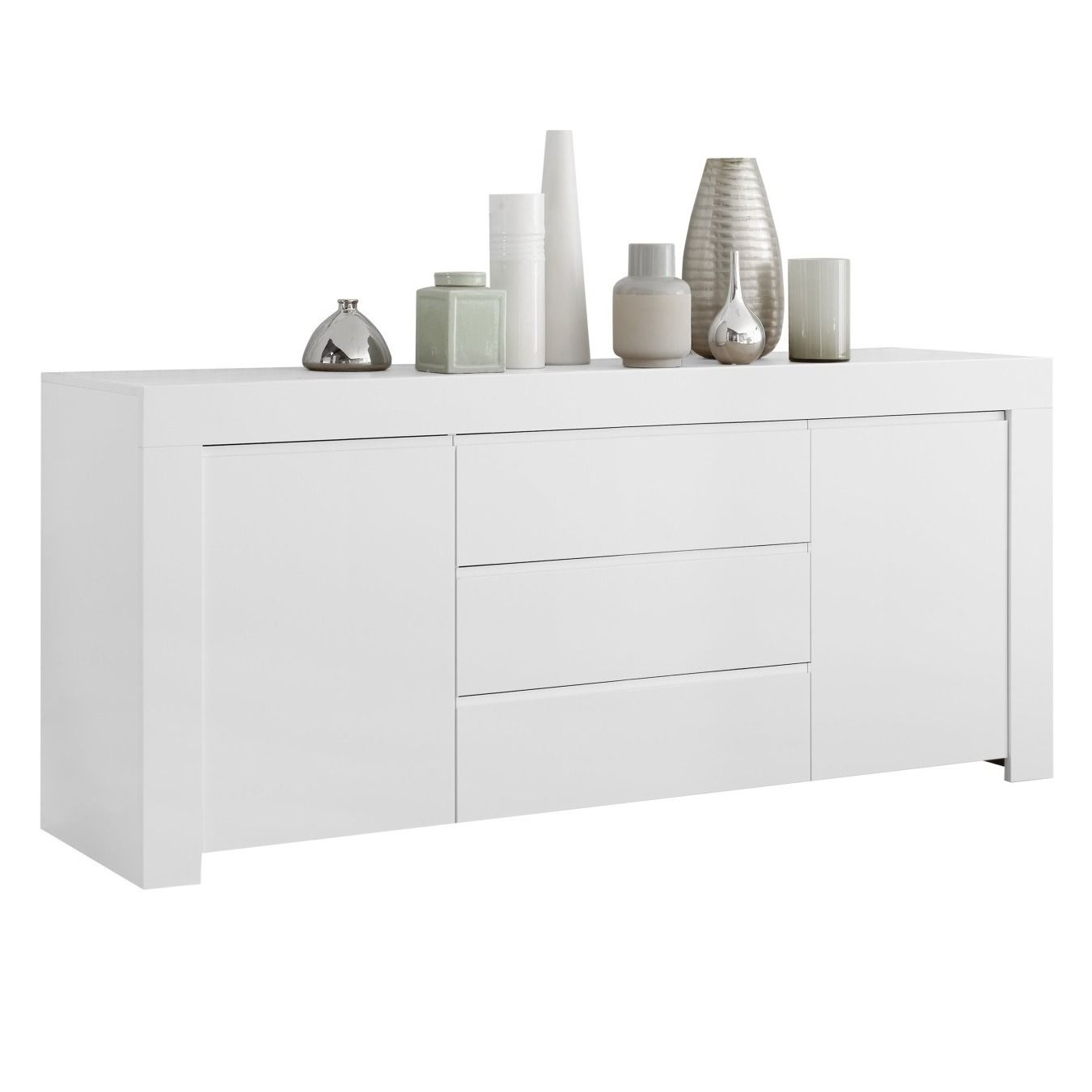Elegant dressoir Firenze – 184 cm in stijlvol mat wit