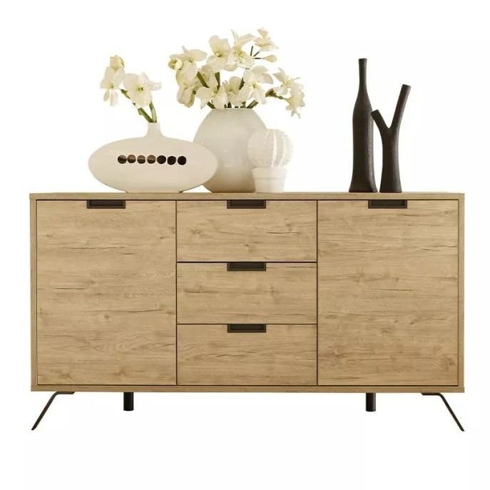 Elegant dressoir Palma 156 cm – sherwood eiken met Italiaanse finesse