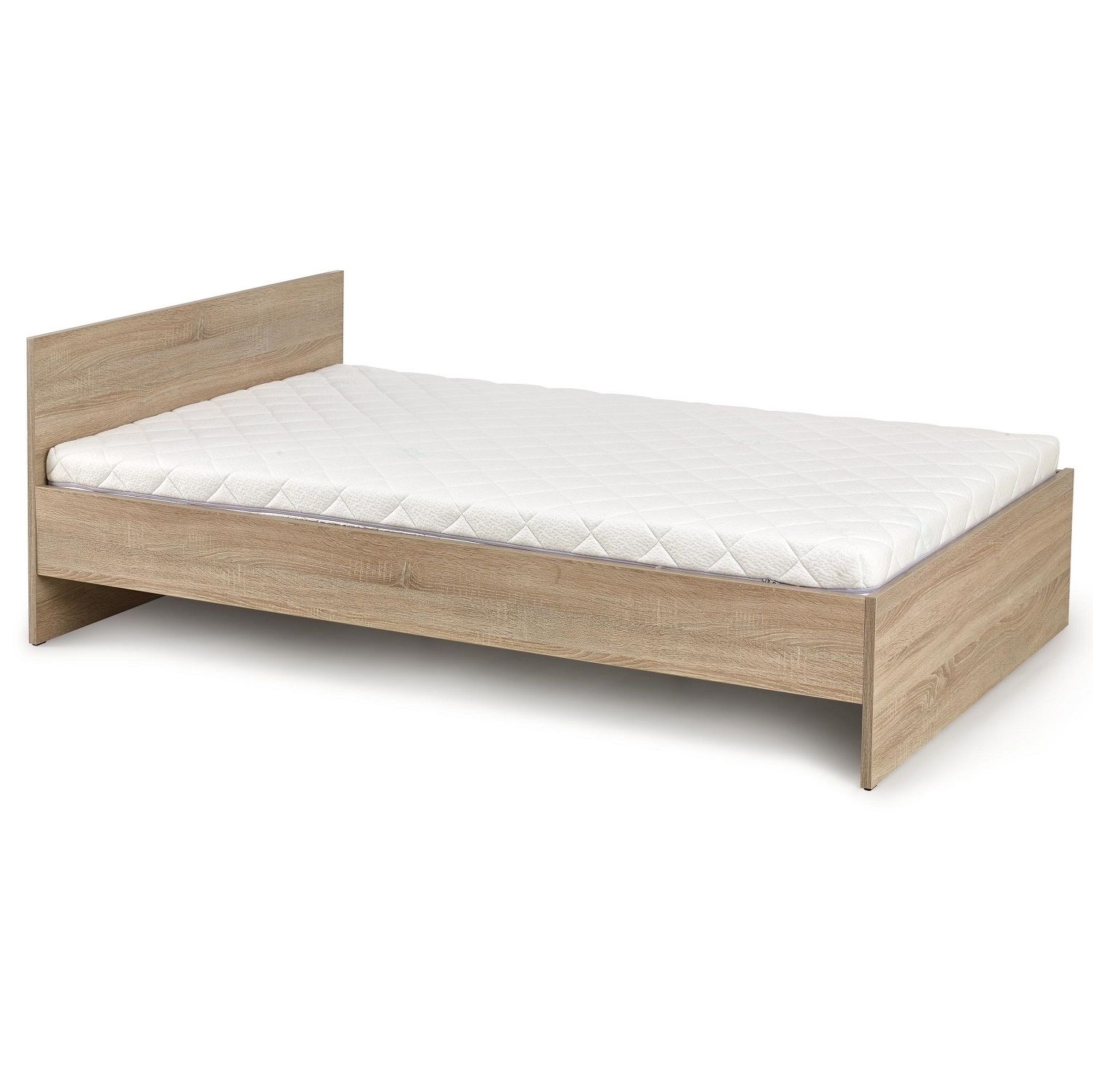 Elegant eenpersoonsbed Lima 90×200 cm in Sonoma‑eiken – stijlvolle oplossing voor de tienerkamer