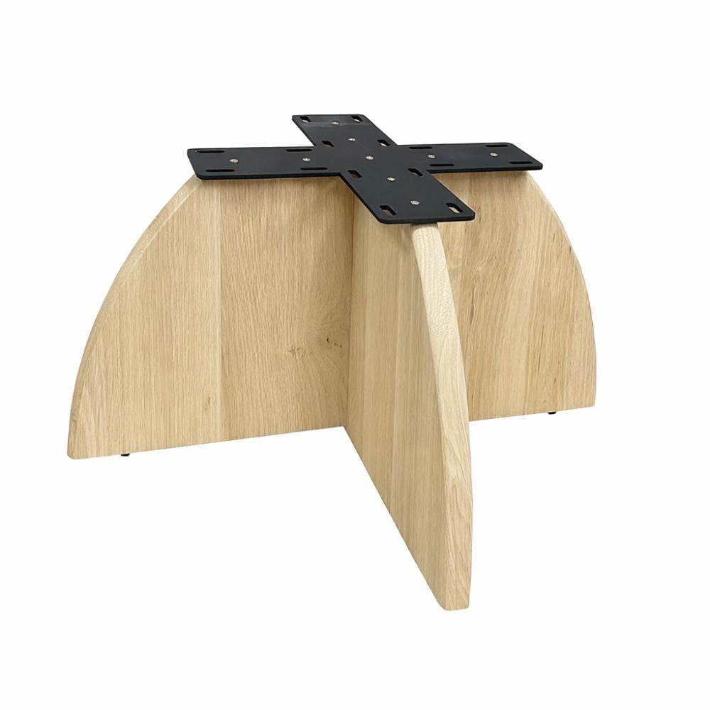 Elegant eiken onderstel 70×70 cm – robuuste basis voor je salonmeubel