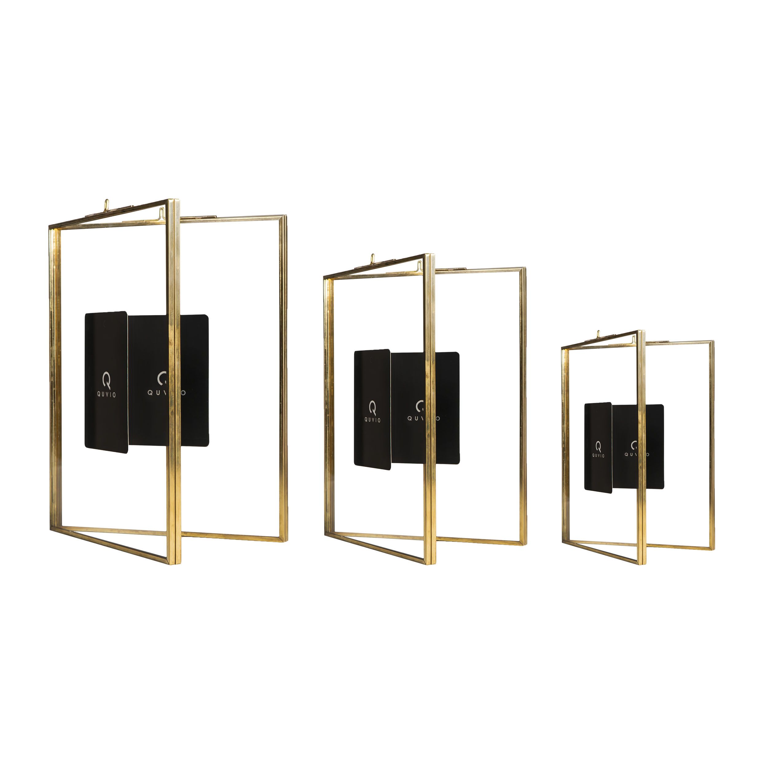 Elegant gouden fotolijsten set van 3 – QUVIO