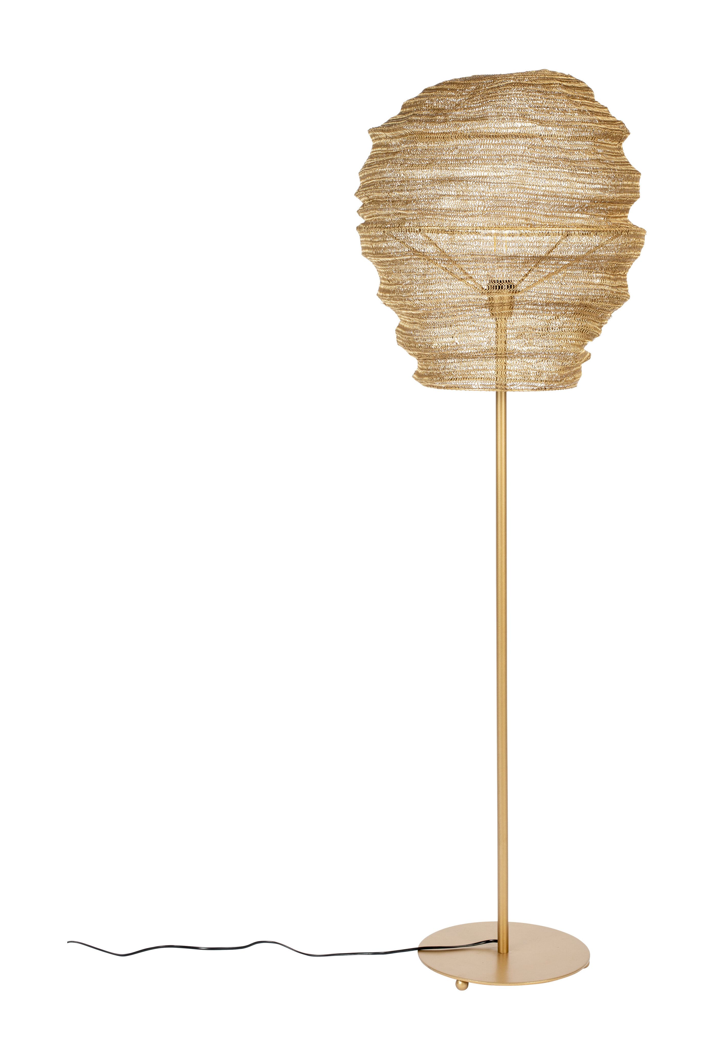Elegant gouden vloerlamp Deepika van ZILT – 154 cm pure stijl