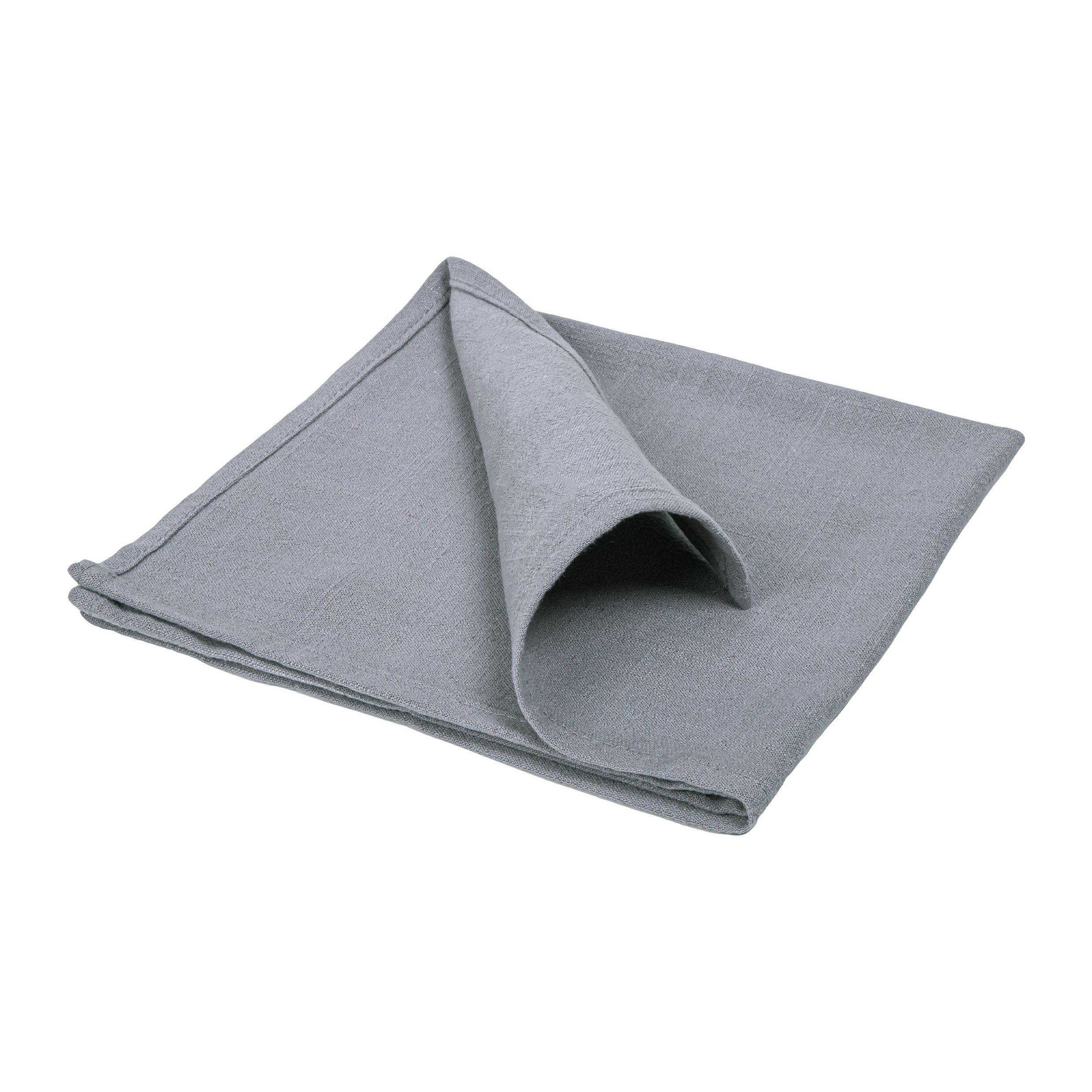 Elegant grijze katoenen servetten 40 × 40 cm – QUVIO