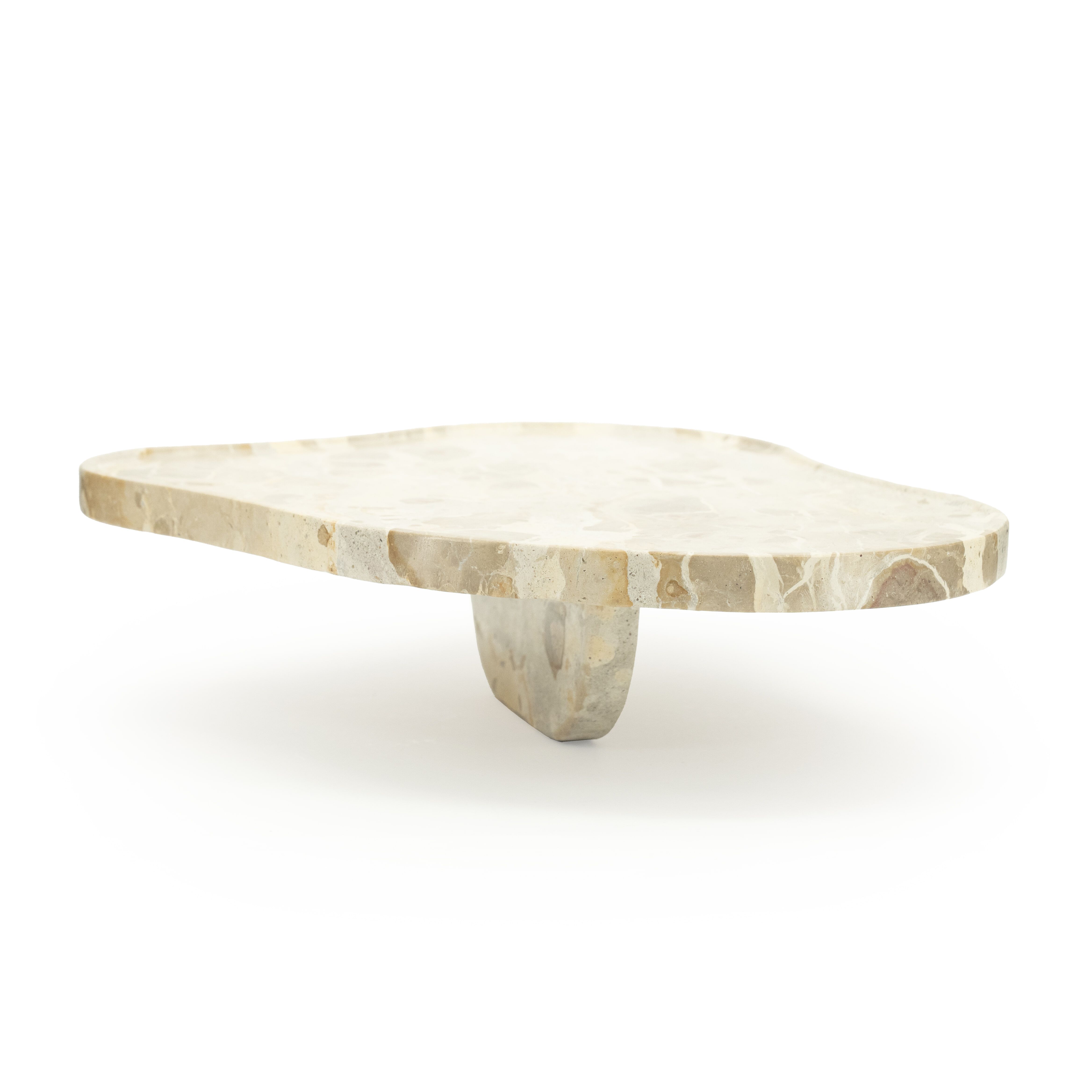 Elegant Marmeren Dienblad Marrone van By‑Boo – Tijdloze Beige Touch