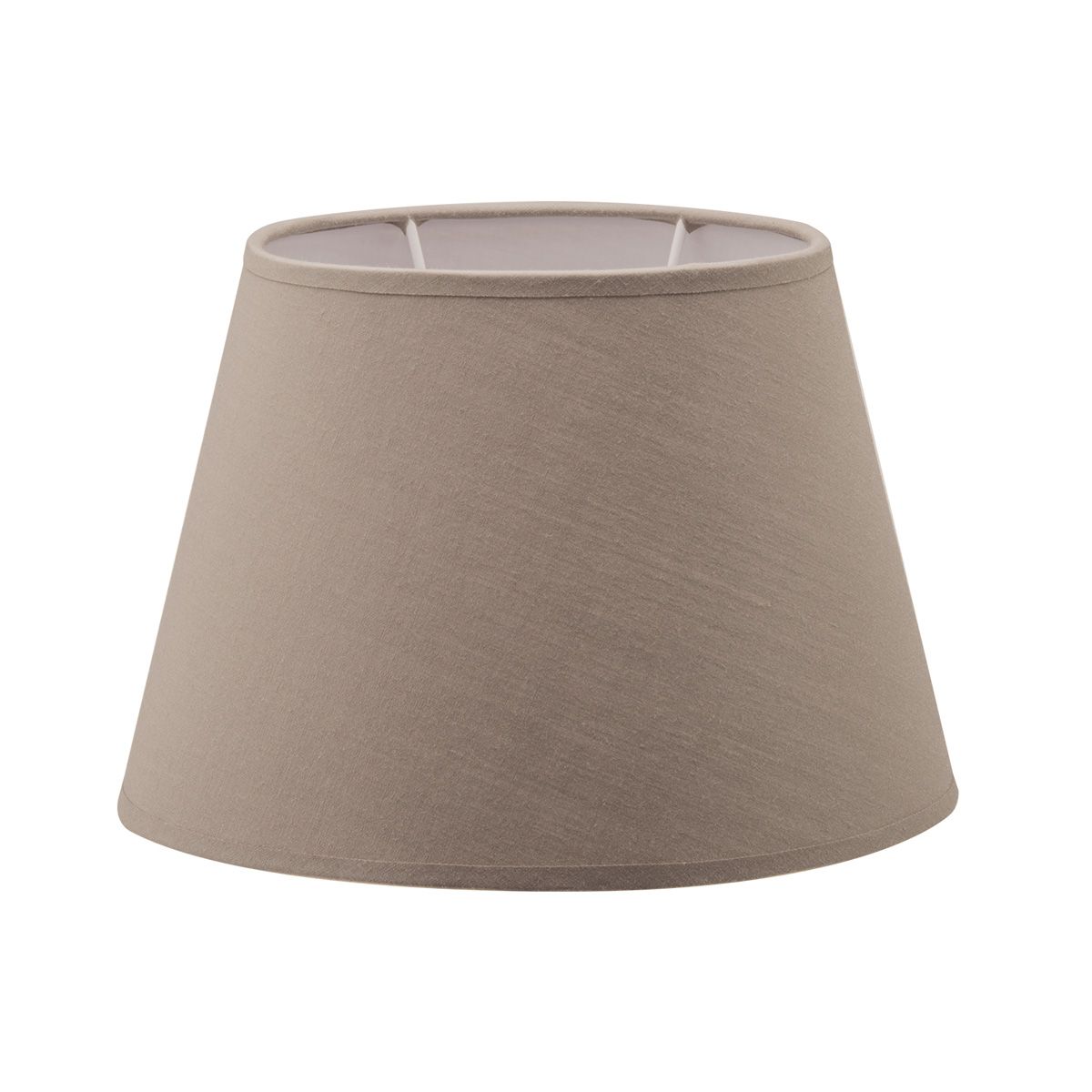 Elegant ontworpen ovale lampenkap Largo – Taupe 24 × 16 cm