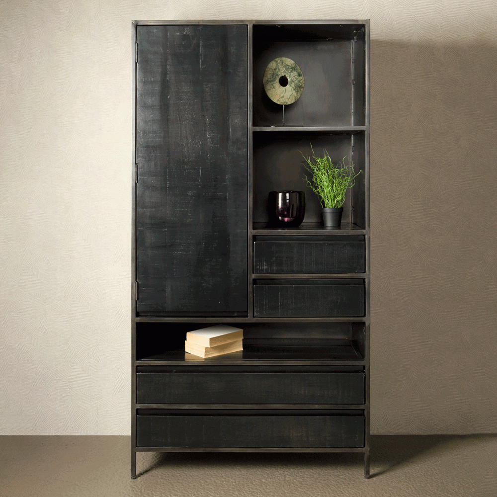 Elegant Opbergen in Stijl: Tower Living Paterno 190 × 100 cm – Zwart