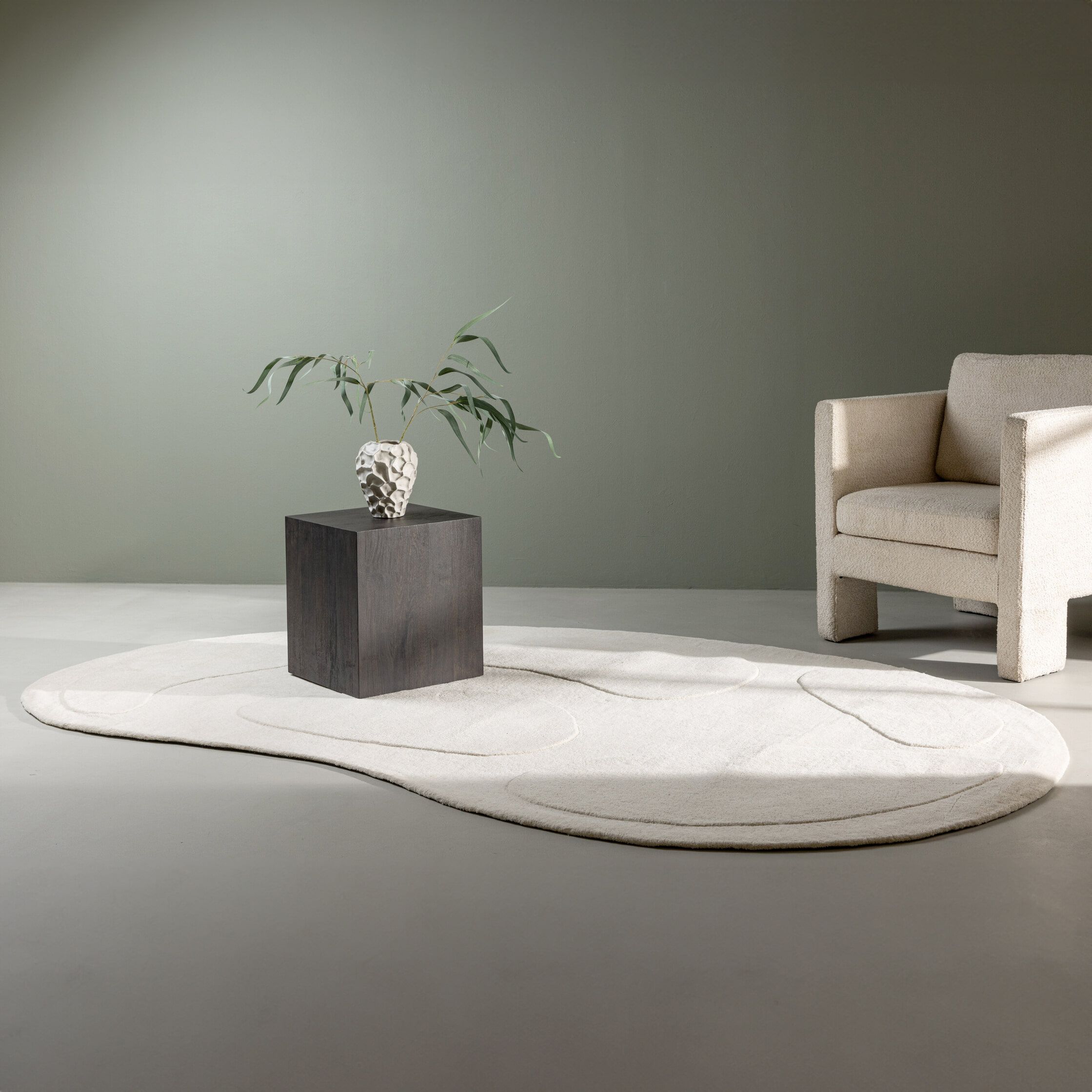 Elegant organisch vloerkleed Selicia van Nohr – Off White 175 × 290 cm