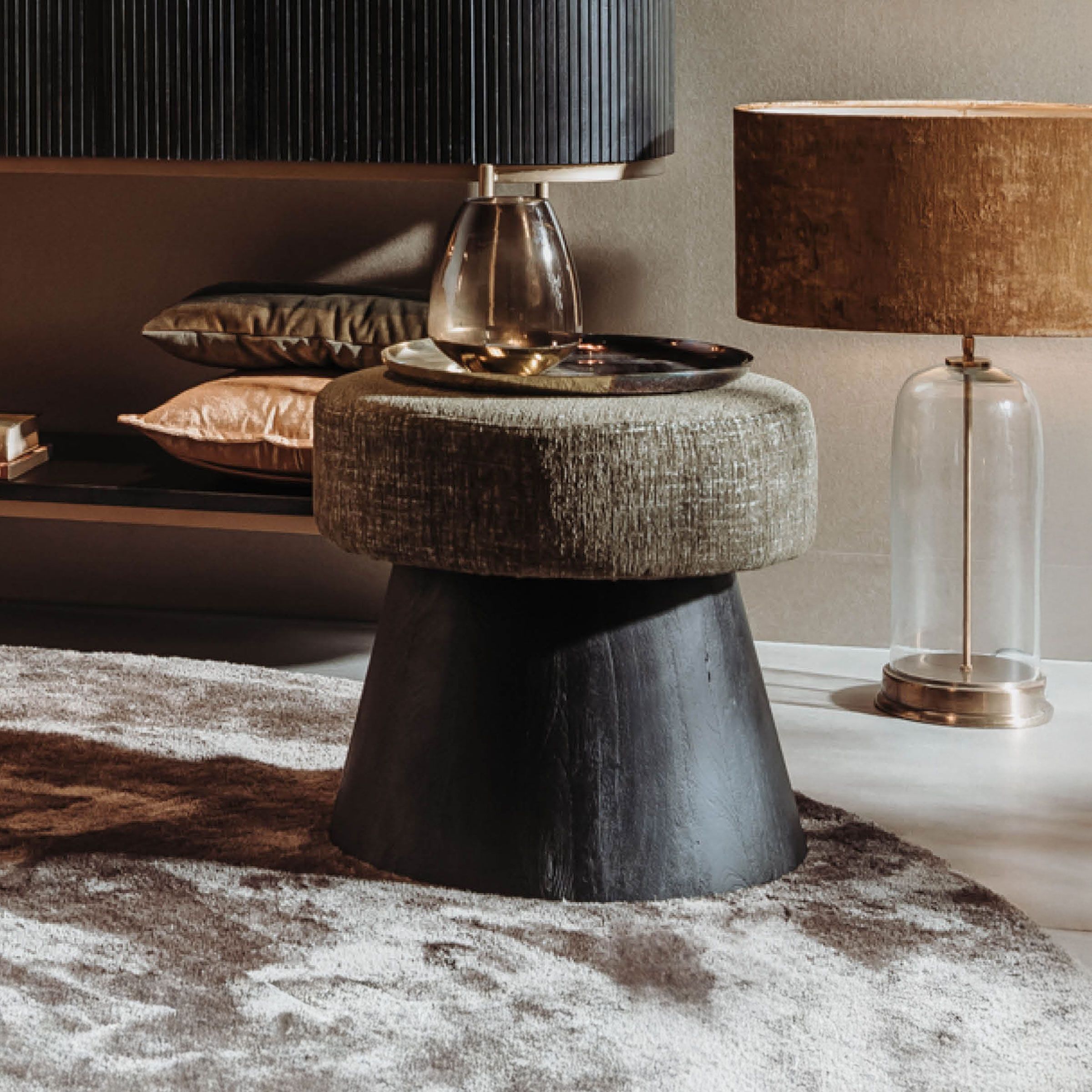 Elegant verdeelde comfort: de Tower Living Hocker Ossana in groen