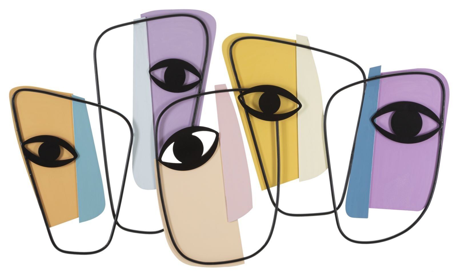 Elegant Wandpaneel “Ogen –A–” van Mauro Ferretti – Kunstzinnige Accenten voor uw Woonruimte