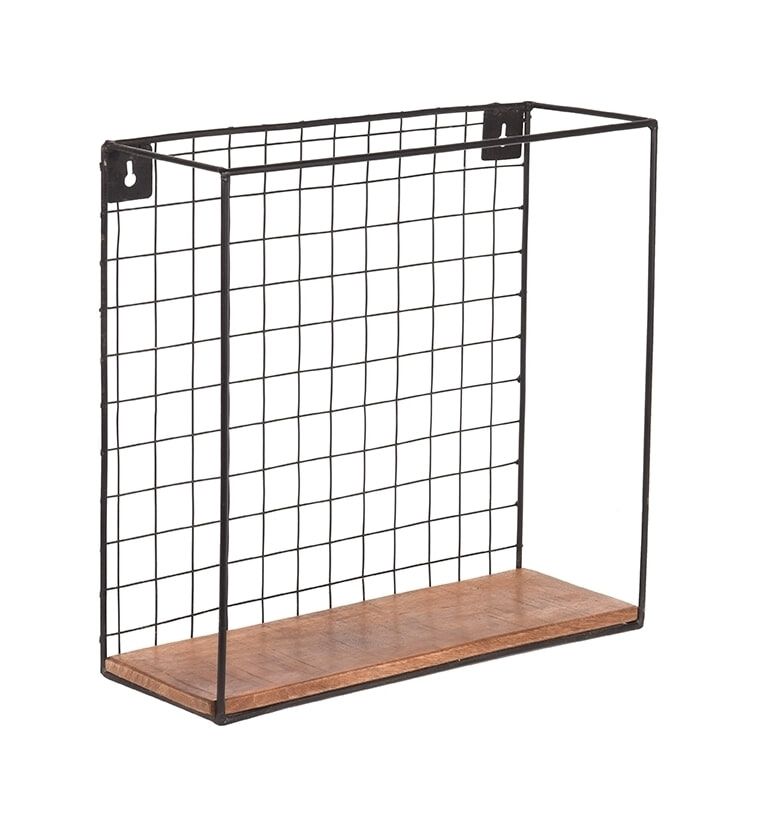 Elegant wandrek van mangohout – LABEL51 40 × 40 cm
