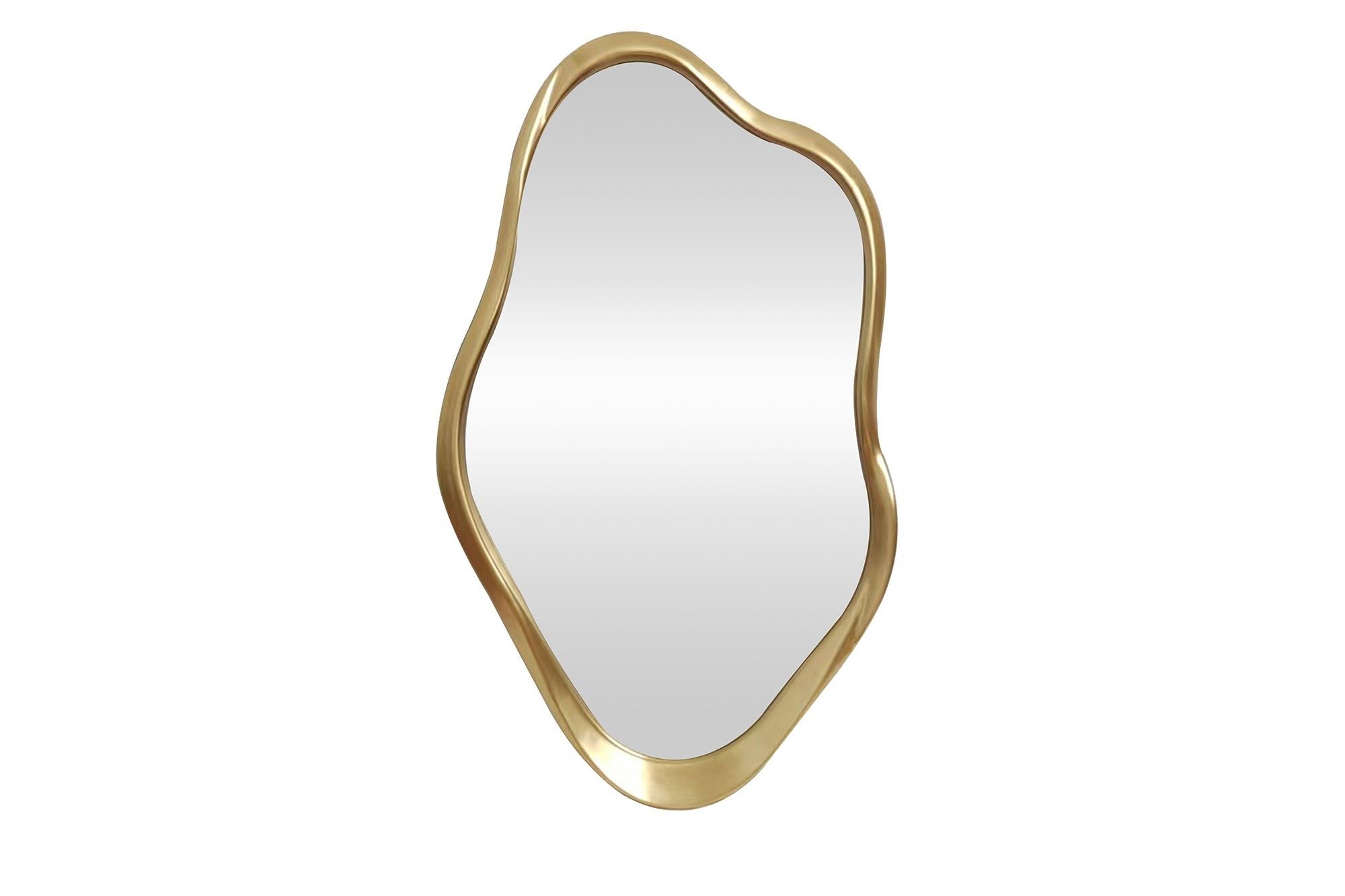 Elegant Wandspiegel Ember 100 cm – Gouden Frame, Luxe Interieur