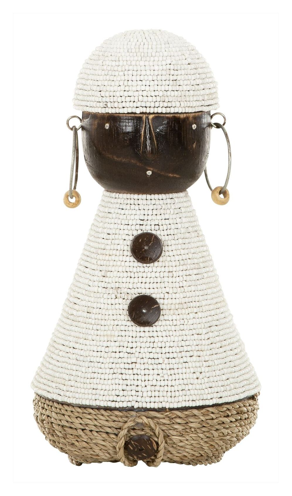 Elegant wit kokosnoet ornament van MUST Living – Elena Coco Family