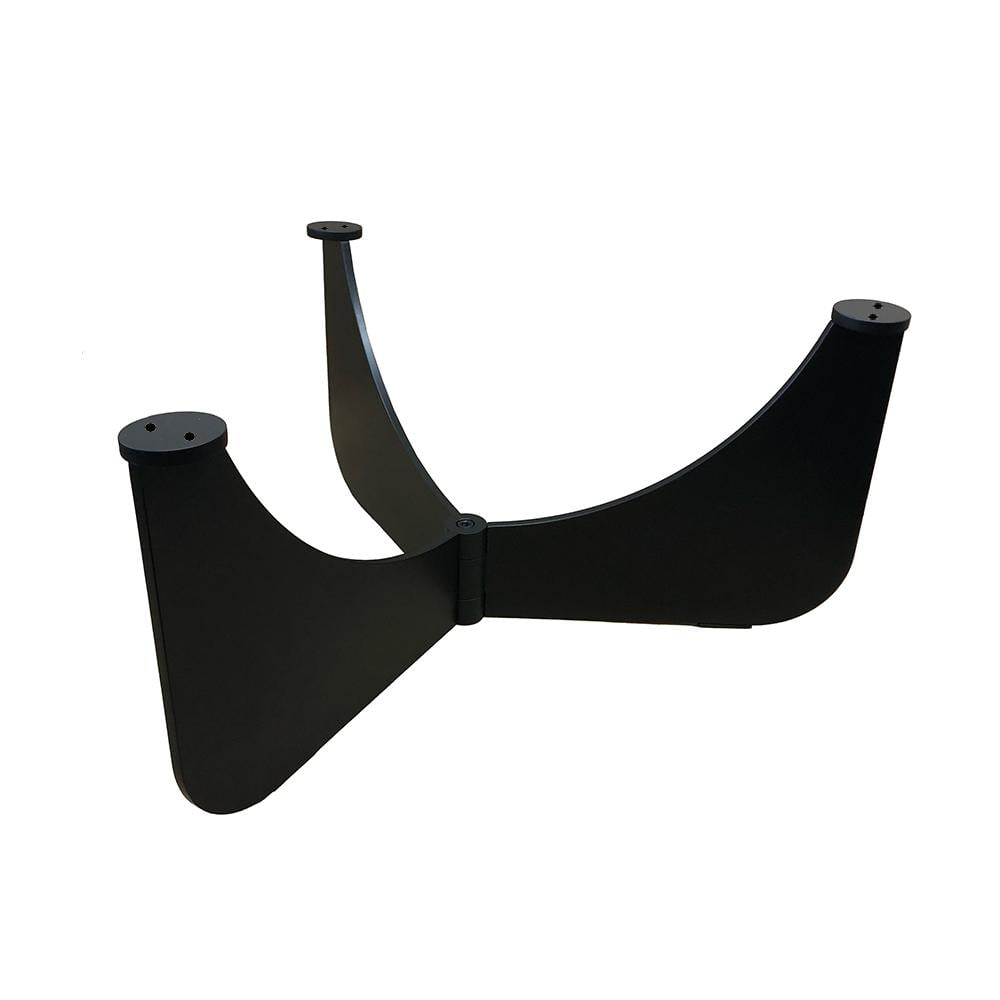 Elegant Zwart Stalen Salononderstel – Ronde Basis Ø 72 cm, Hoogte 31 cm