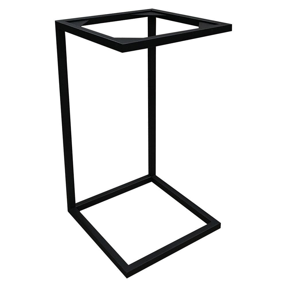 Elegant zwart stalen tafelonderstel – 33 × 33 cm, 60 cm hoog