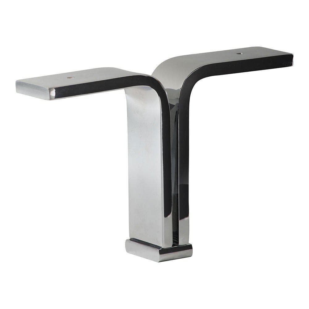 Elegante Chroom Meubelpot 18,5 × 4 cm – Stijlvolle Massief Stalen Basis van Furniture Legs Europe