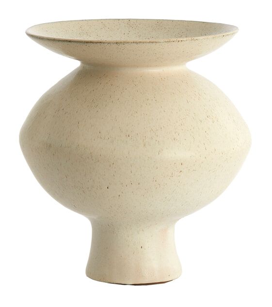 Elegante keramische vaas Ajuda – Light & Living, 34 cm, crème