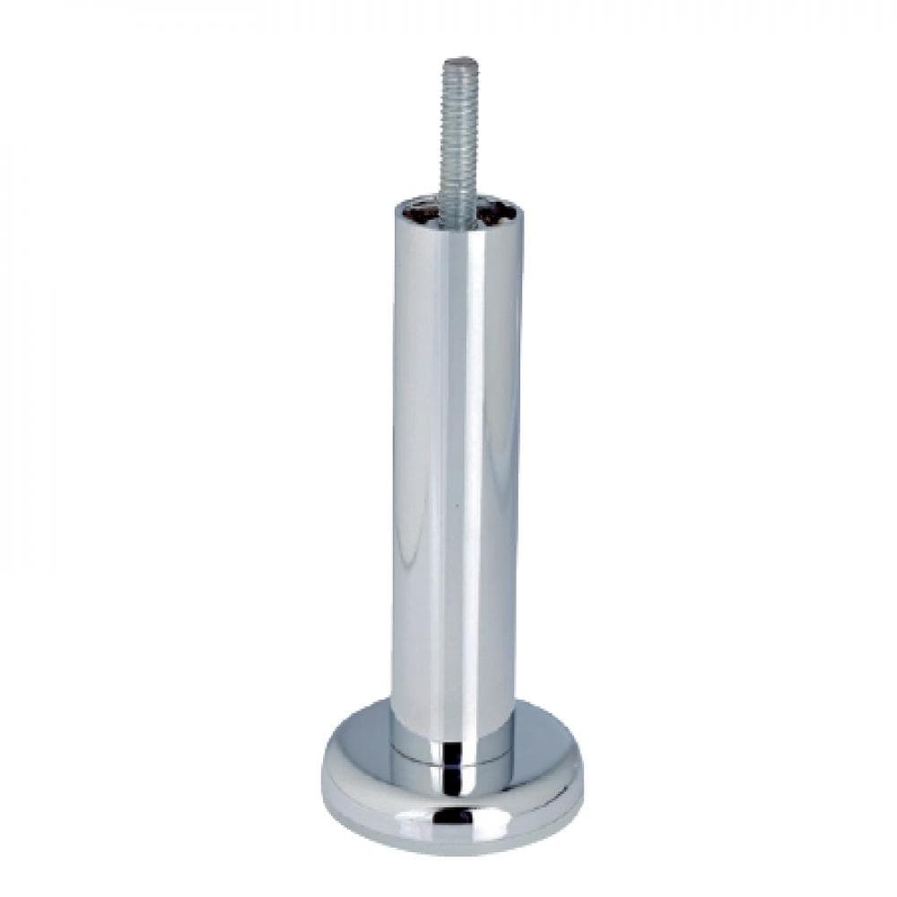 Elegante ronde chroom meubelpoot van 10 cm – Staal M8