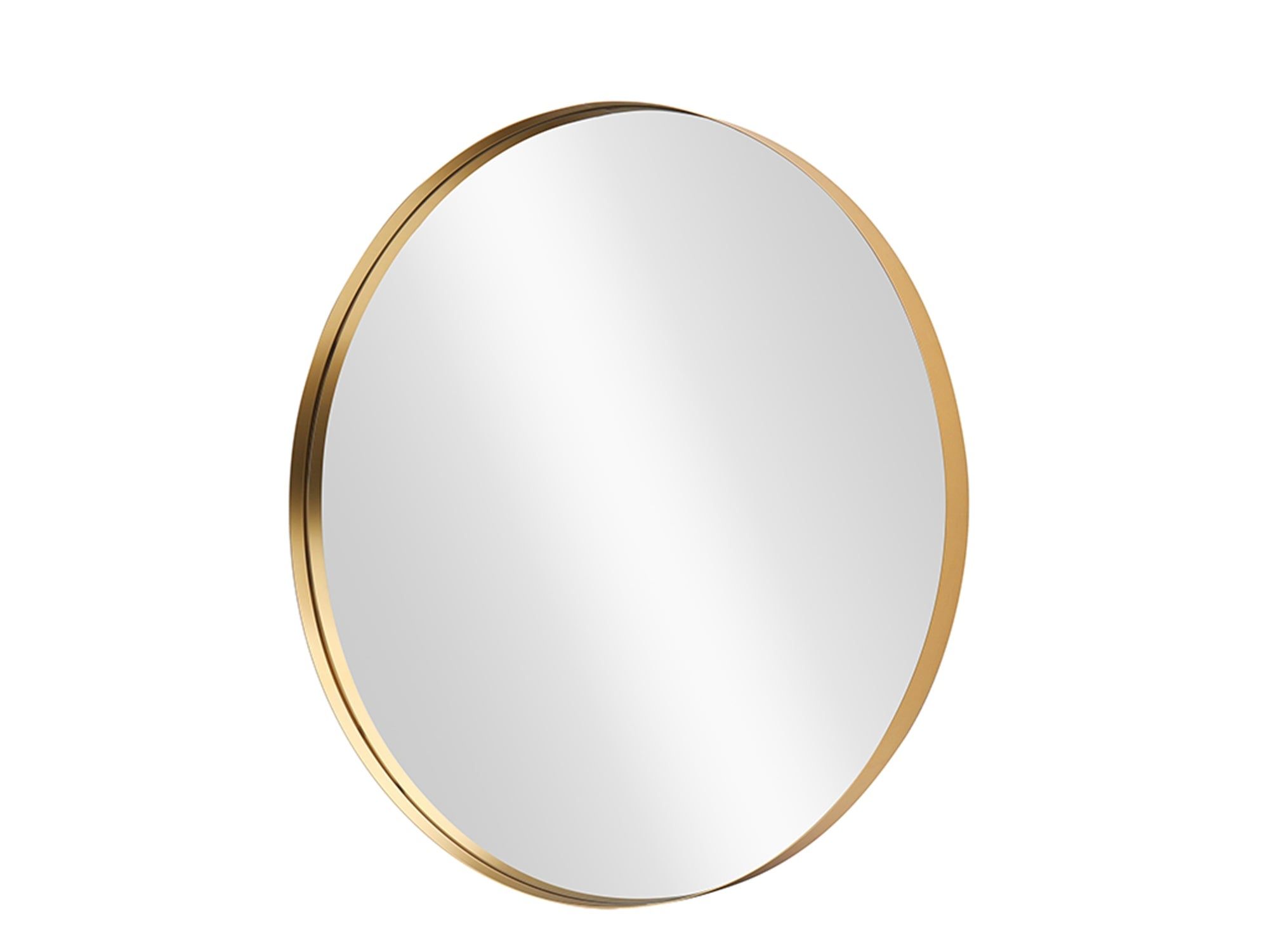 Elegante ronde wandspiegel 75 cm – Goudkleurig aluminium van Invicta Interior