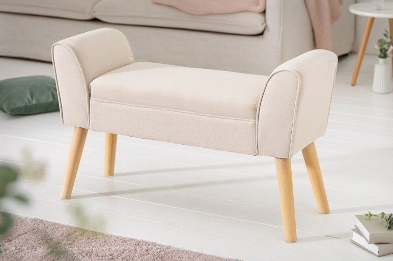 Elegante SCARLETT bank – 90 cm comfort in warm beige