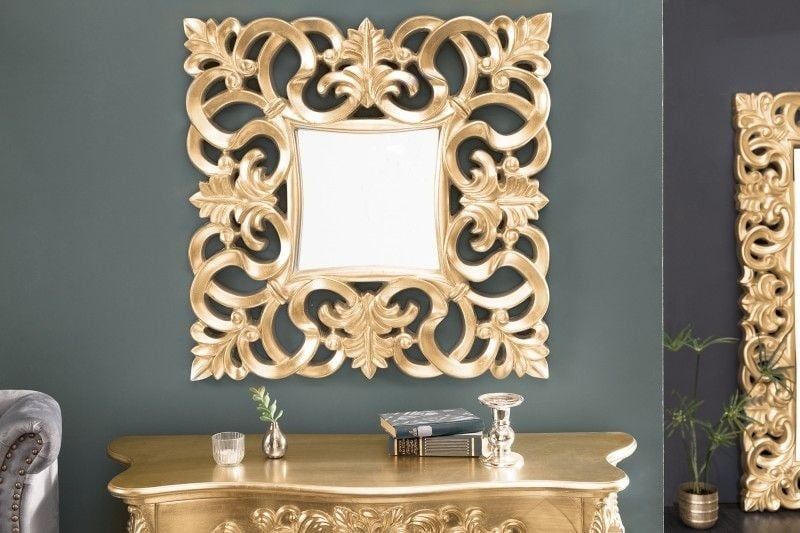 Elegante Venetiaanse Wandspiegel 75×75 cm – Gouden Barokstijl van Invicta Interior
