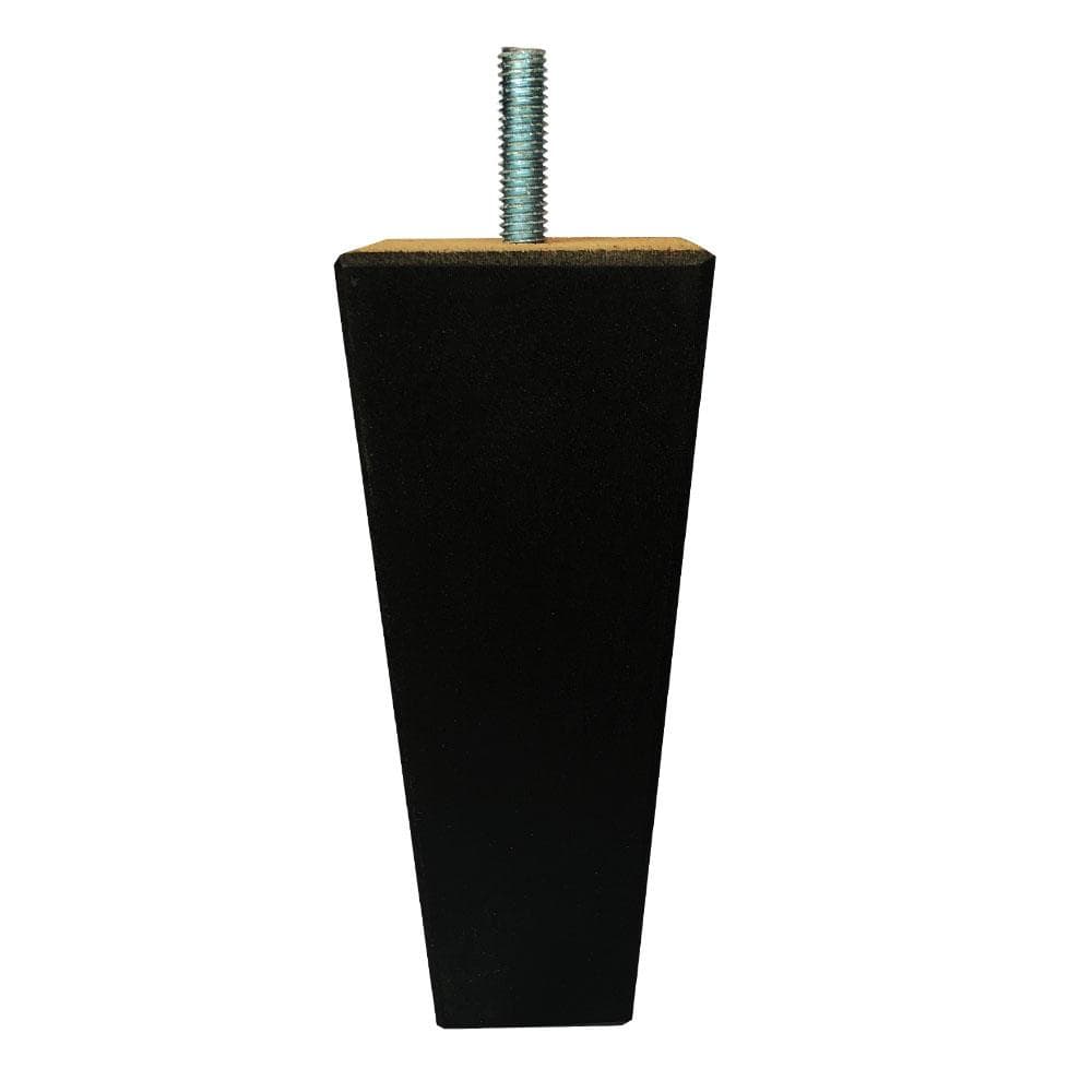 Elegante Zwarte Houten Meubelpoot M10 – 13 cm hoog, 5,5 × 5,5 cm