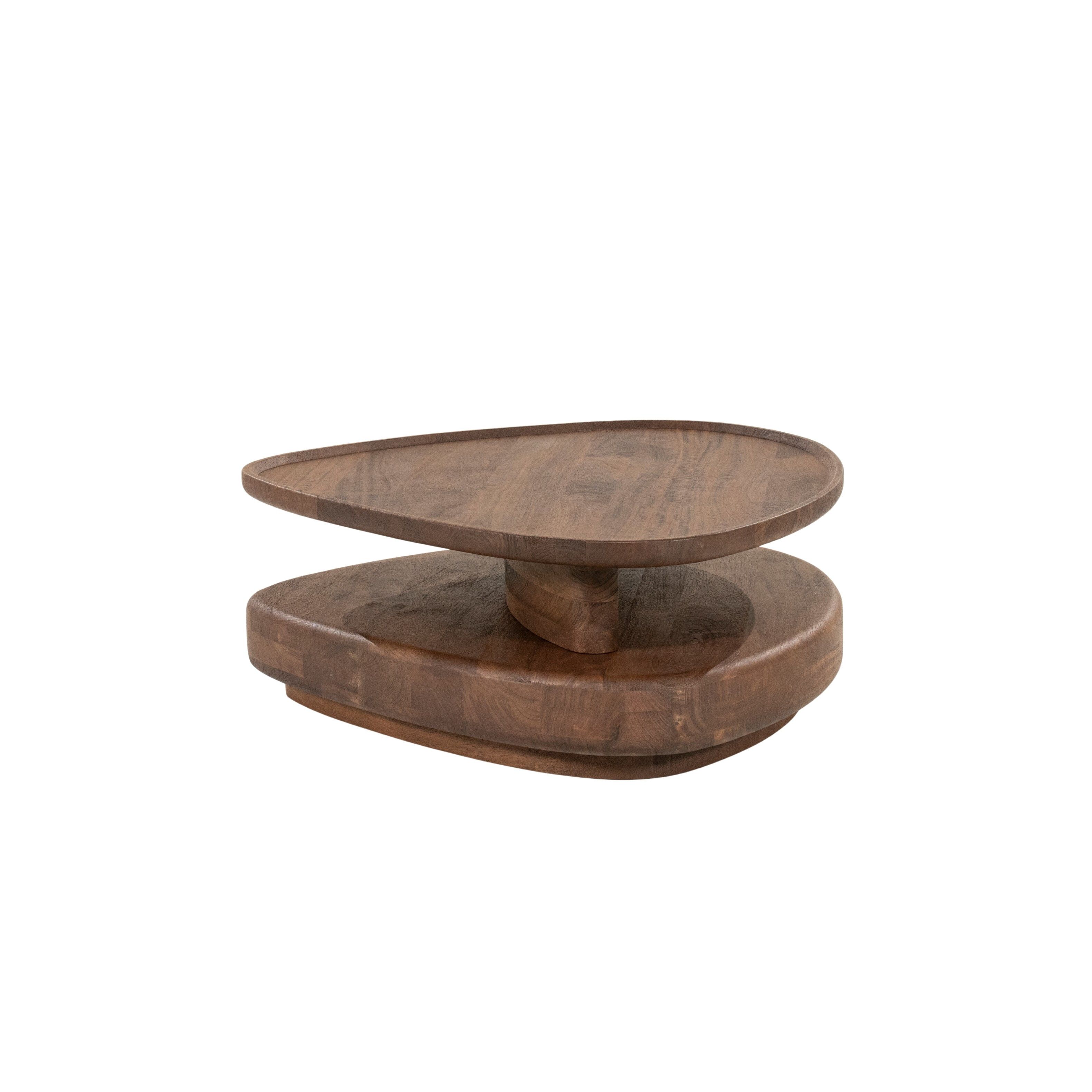 Eleonera Nino: Organische Salontafel van mangohout – 80 × 80 cm