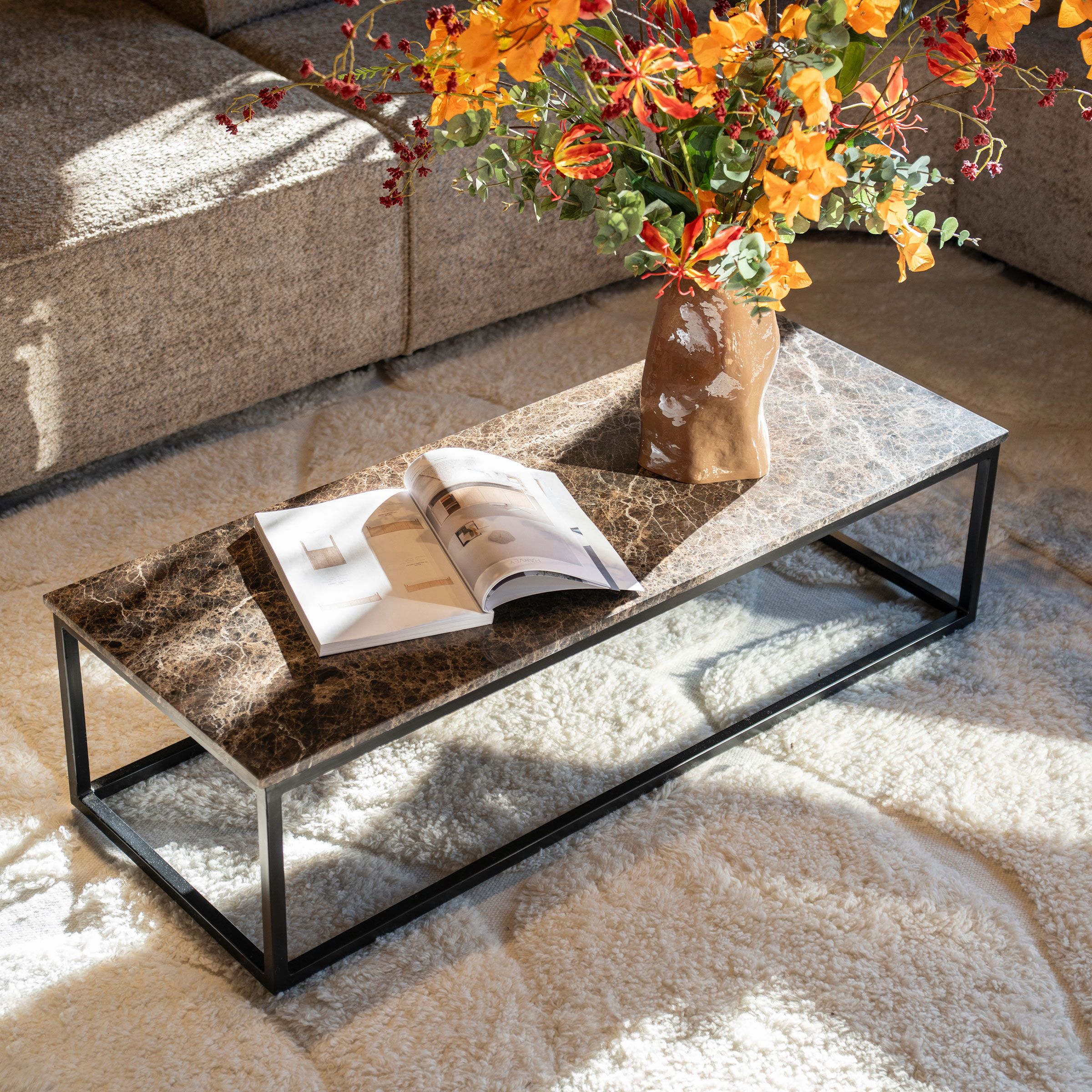 Eleonora Rico Marmer Salontafel – Tijdloze Elegantie voor jouw Woonkamer