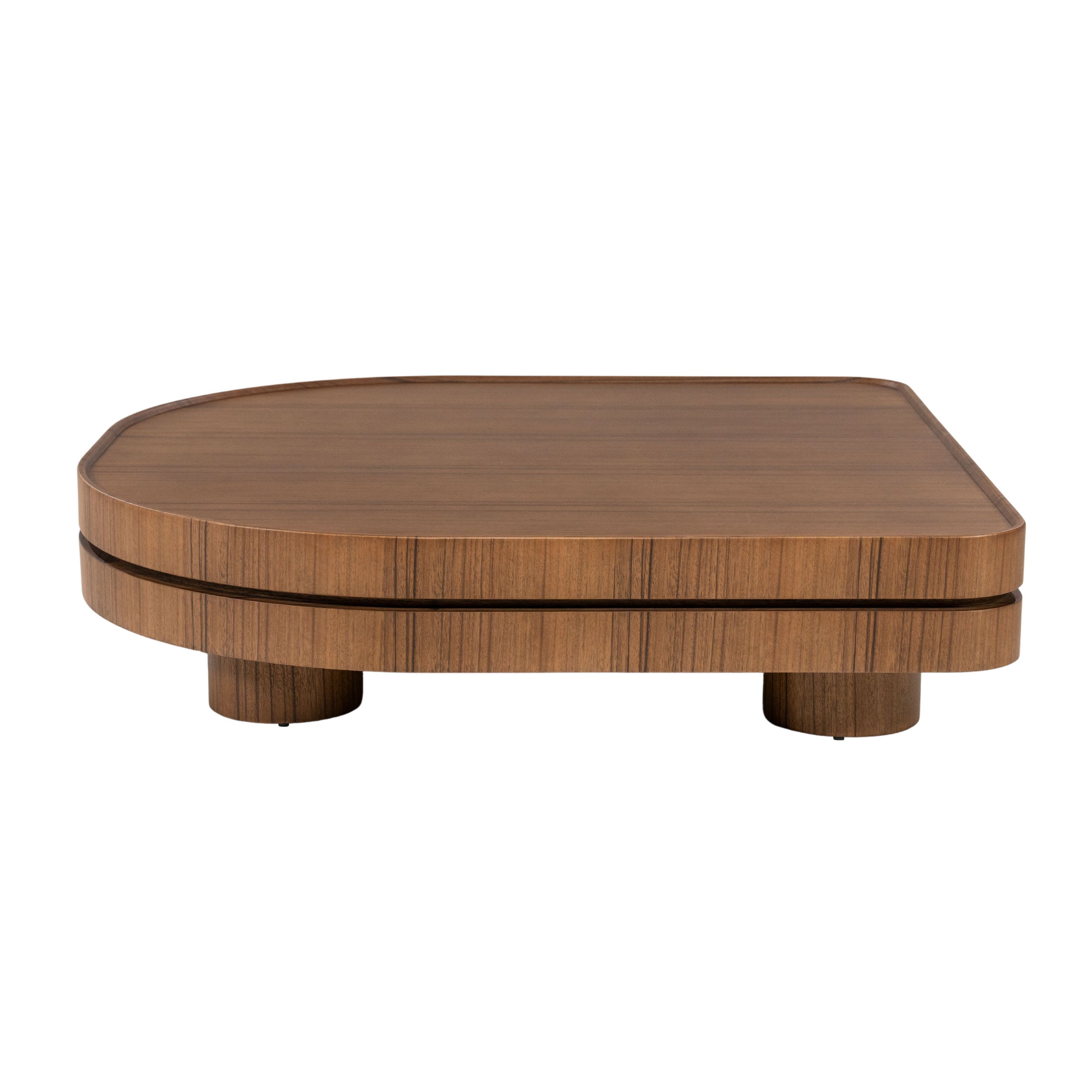 Eleonora Salontafel Arcus met Walnootfineer – Tijdloos Design voor een Warm Interieur