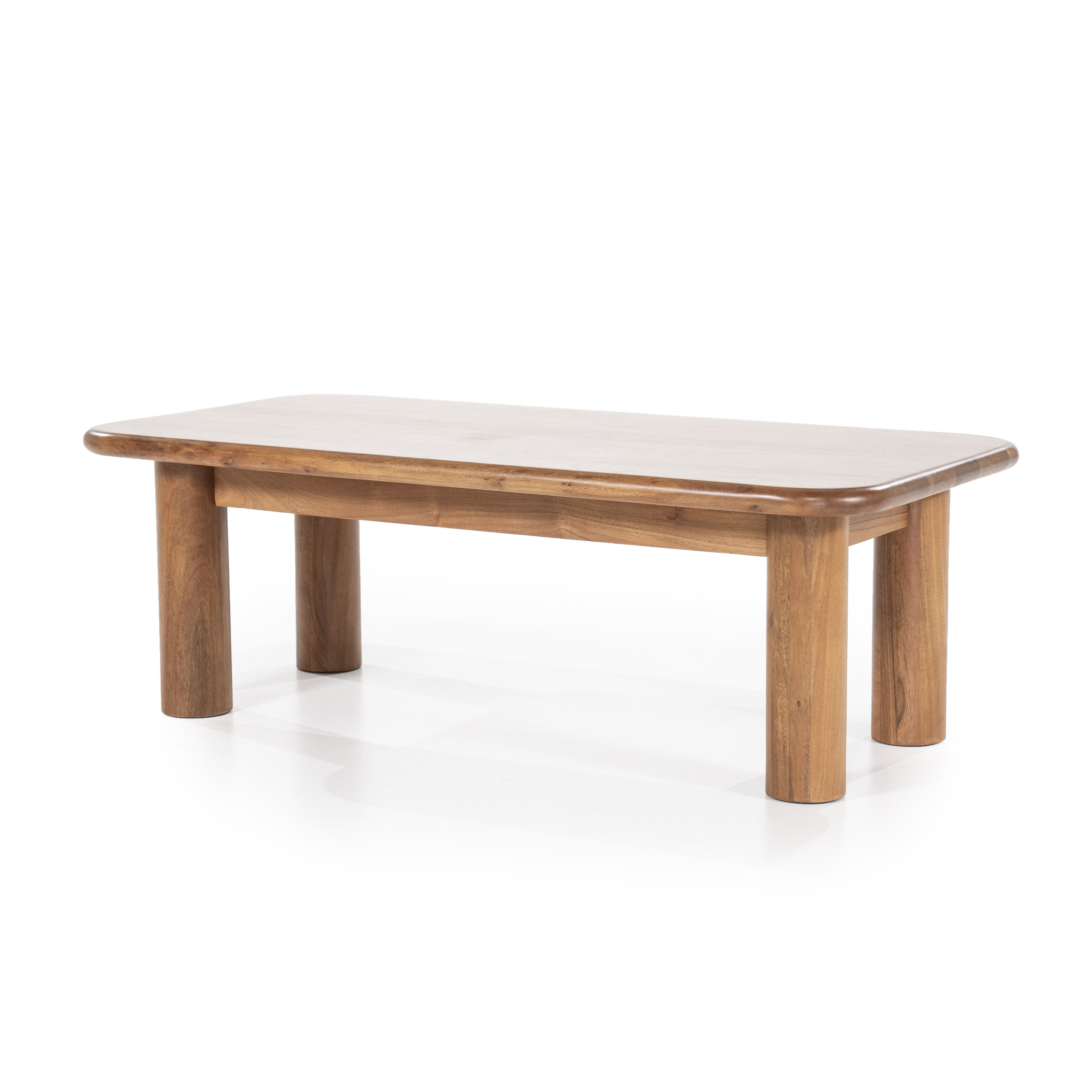 Eleonora Salontafel Julian – Strakke acaciahouten middellange tafel in warme bruintint