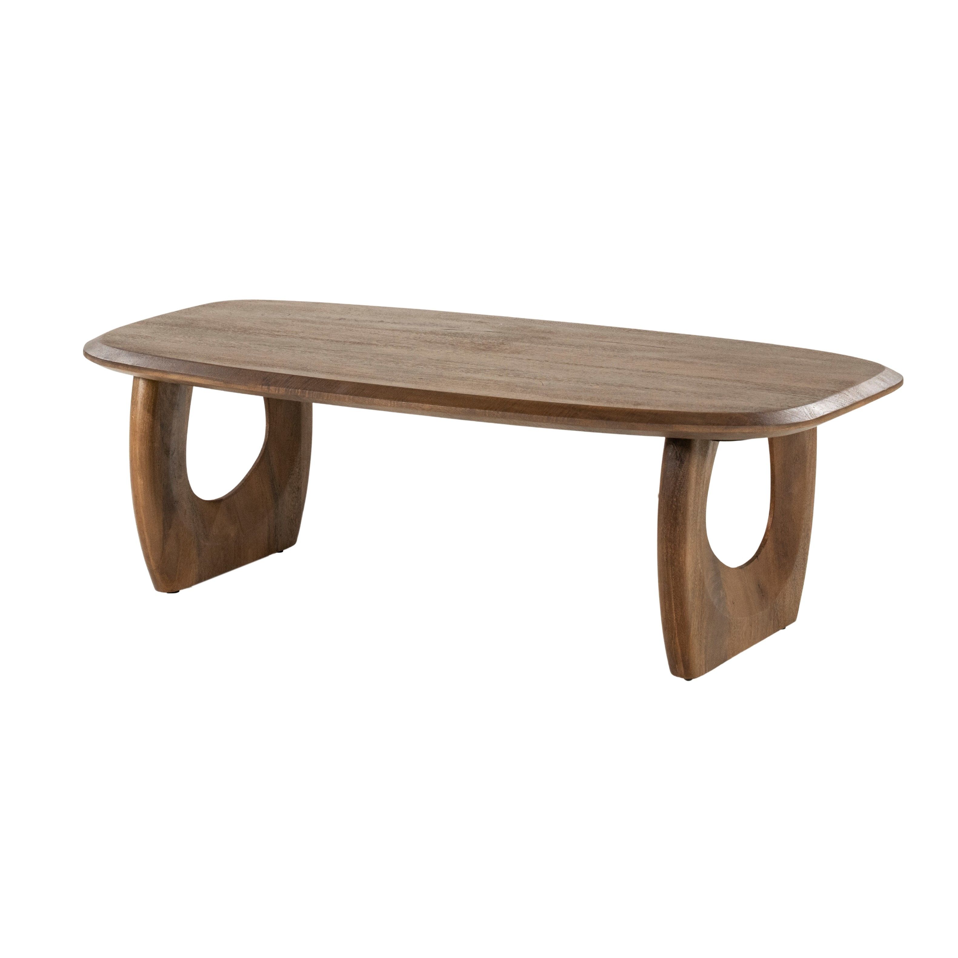 Eleonora Salontafel Phoebe – Warme mangohouten blikvanger voor uw woonkamer