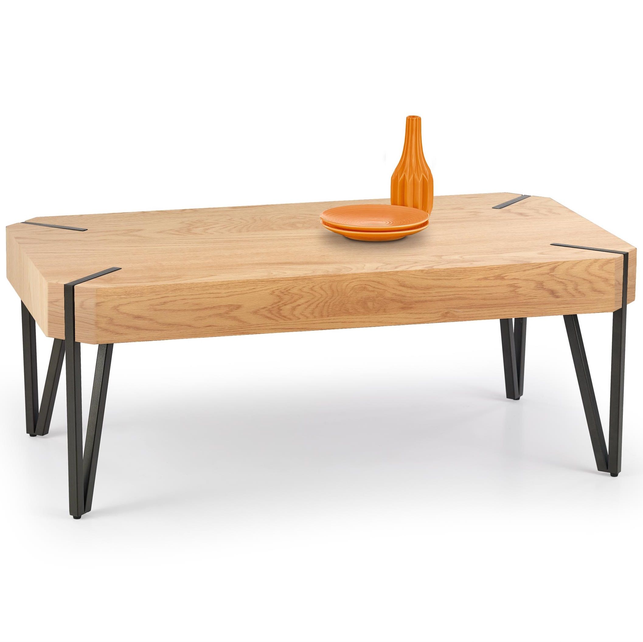 Emily Salontafel – 110 cm breed, beukenlook in goud eiken