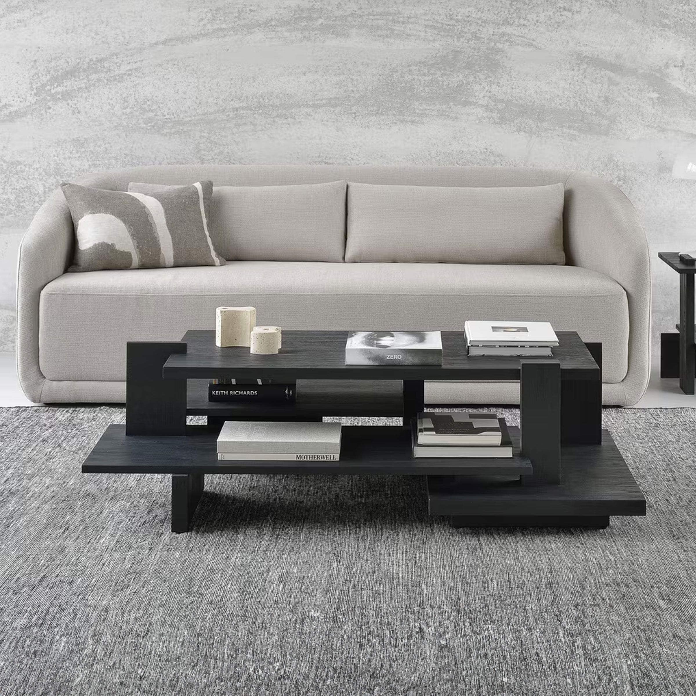Ethnicraft Abstract Salontafel in Zwart Teakhout – Moderne Stijlvolle Focus
