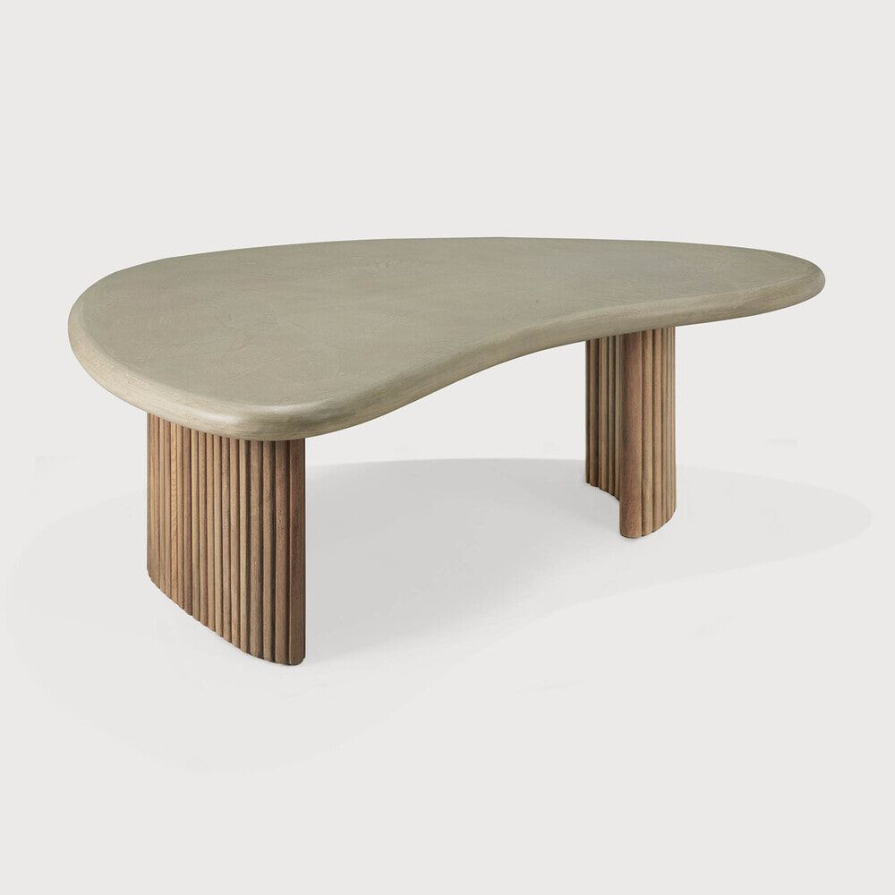 Ethnicraft Boomerang Outdoor Salontafel – Grijs, 90 × 61 cm