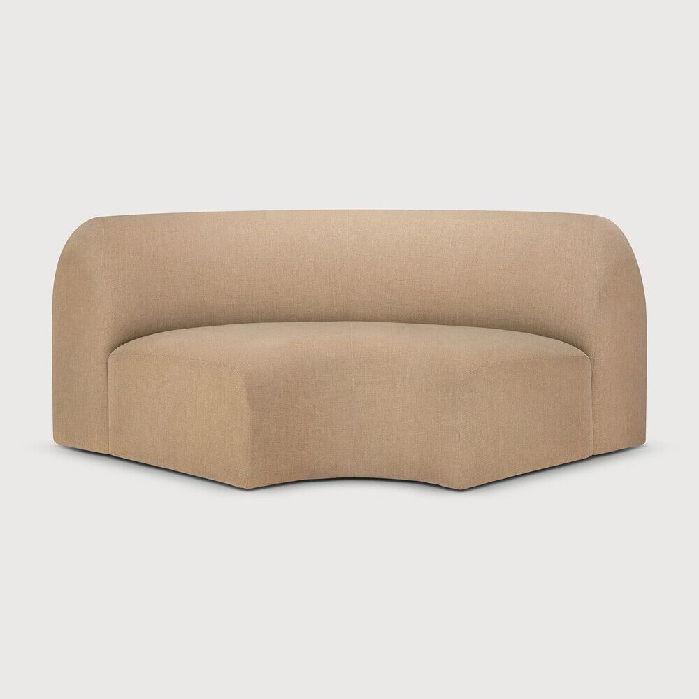Ethnicraft Bulky Hoekbank 90° in Light Sepia – Modulaire Luxe voor Elk Interieur