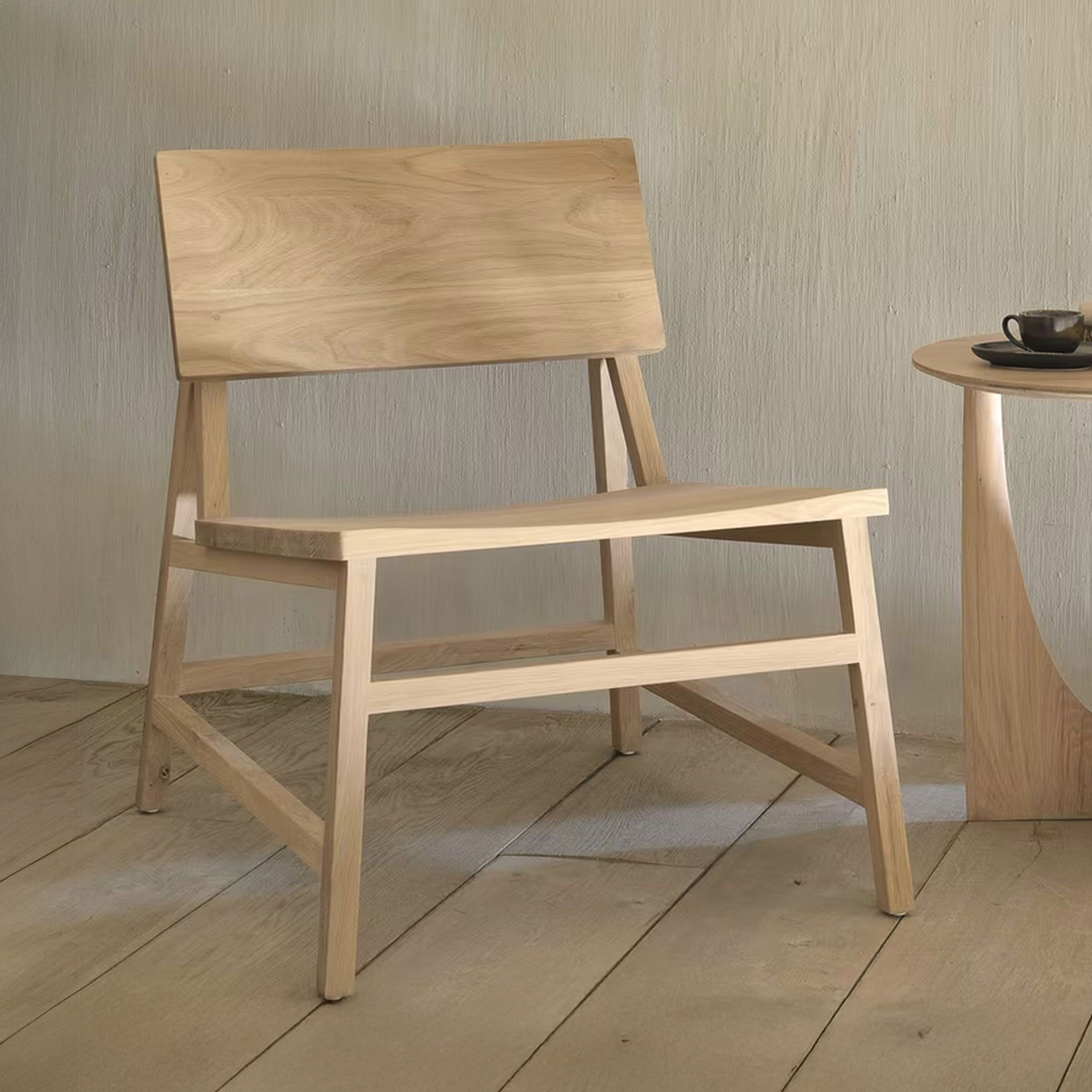 Ethnicraft Fauteuil N2 – Massief geolied eiken in Naturel