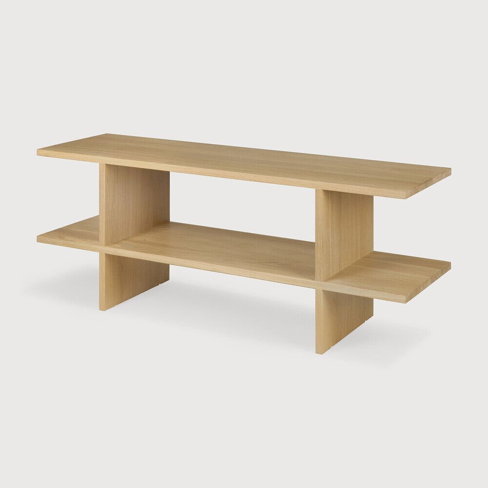 Ethnicraft Kabuki Sidetable – Massief eiken, 103 cm, natuurlijke afwerking