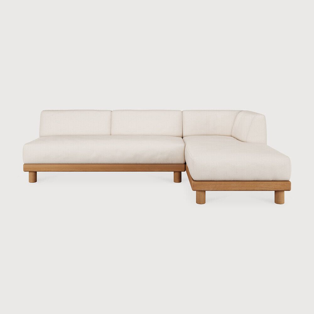 Ethnicraft Monocle Modulaire Loungebank – Hoek rechts in warm teakhout