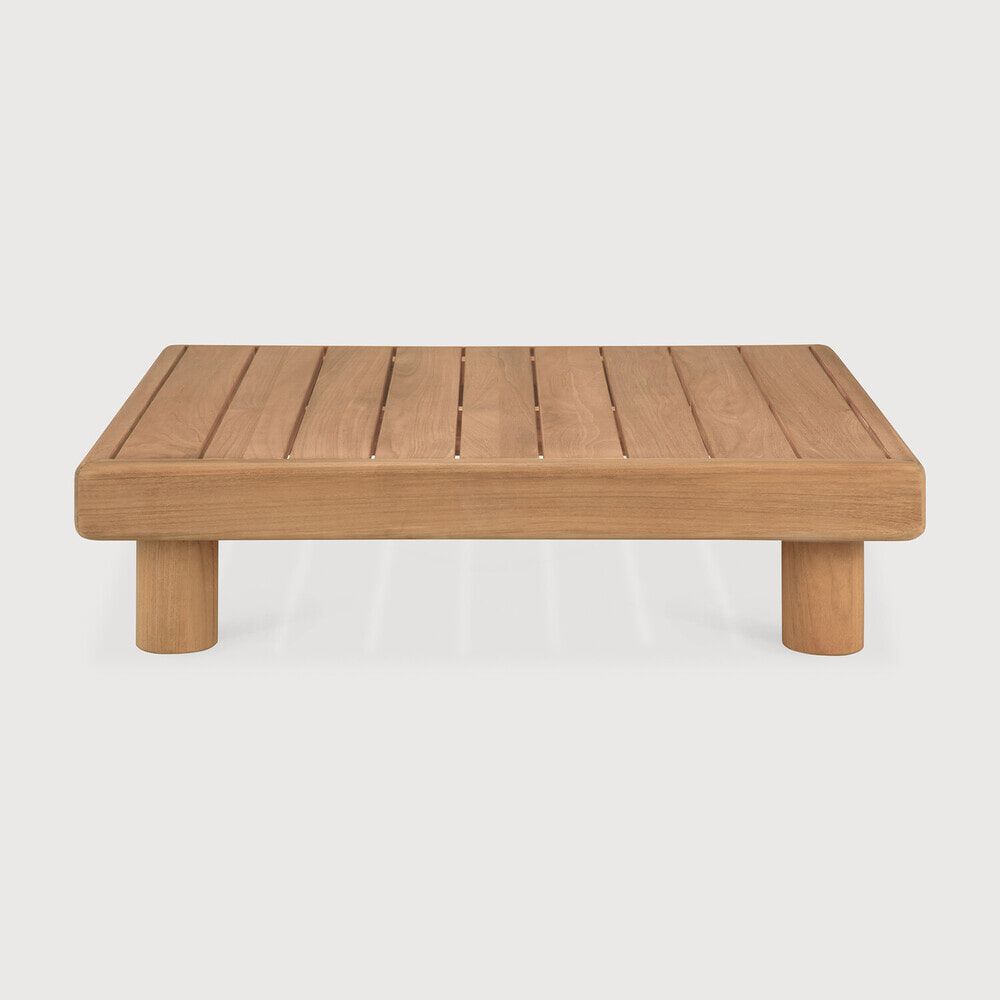 Ethnicraft Monocle Outdoor Salontafel – Vierkante Teakhouten Tafel 83 × 83 cm